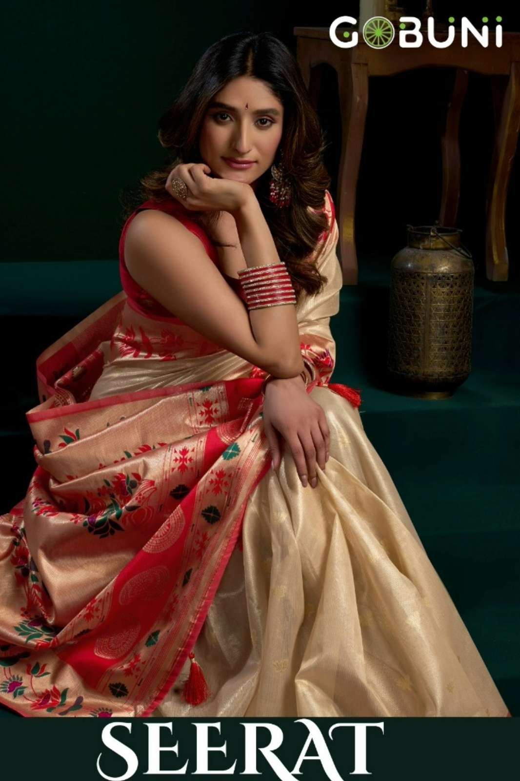 Shri Balaji Emporium Gobuni Seerat 3401 To 3406 Tissue Paithani Saree