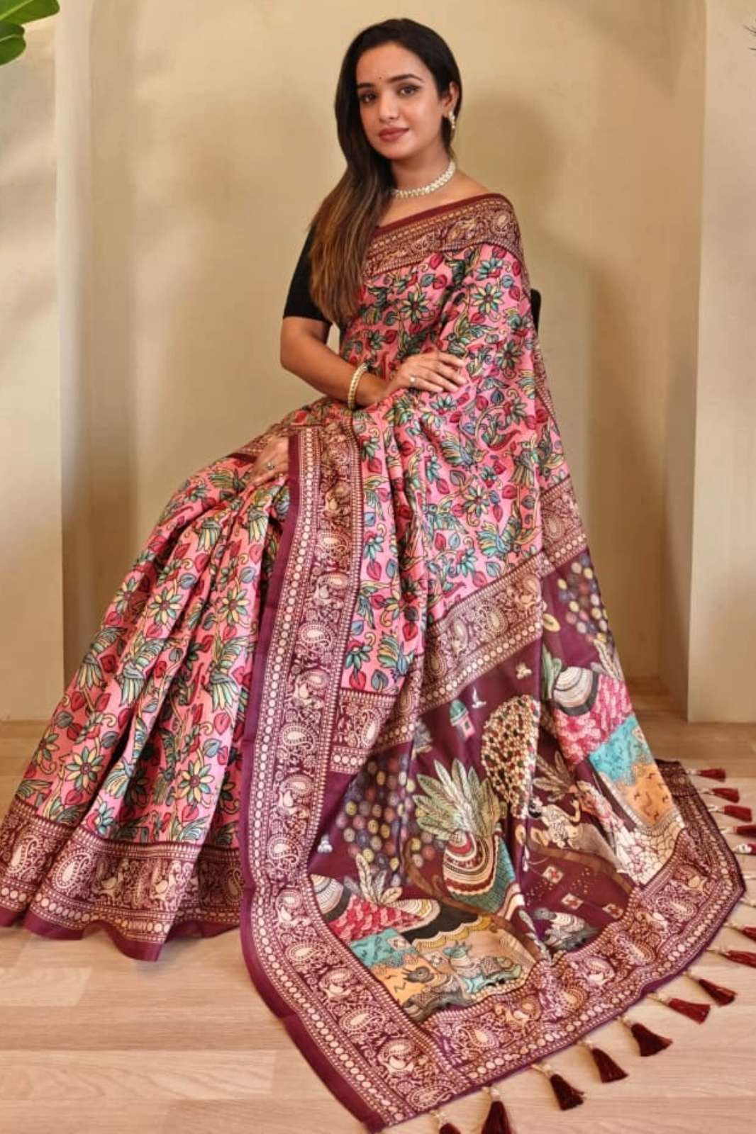 Shri Balaji Emporium Madhu Soft Cotton Chanderi Designer Sarees 