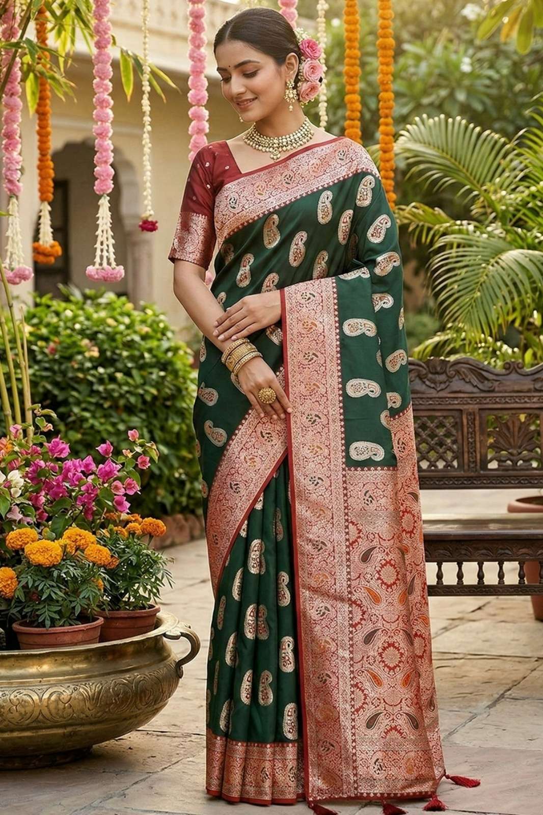 Shri balaji Emporium RASHMIKA SILK Indian Women Designer Silk Saree