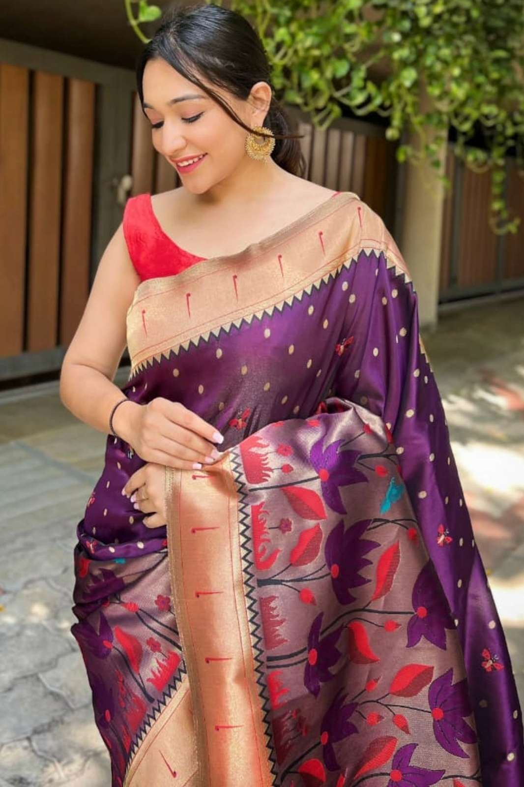 Shri Balaji Emporium Titli Pure Banarasi Paithani Silk Designer Sarees 