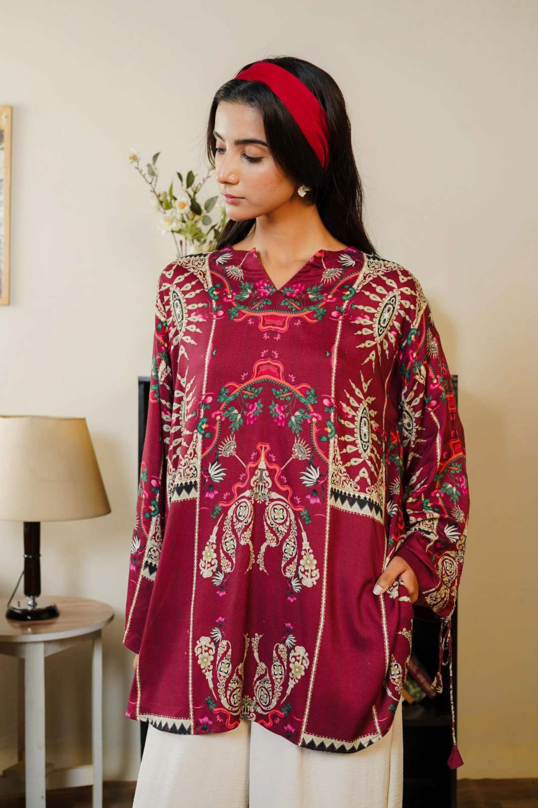 Shri Balaji Emporium VF 231 Premium Rayon cotton Printed Ready to wear Co Ord Set