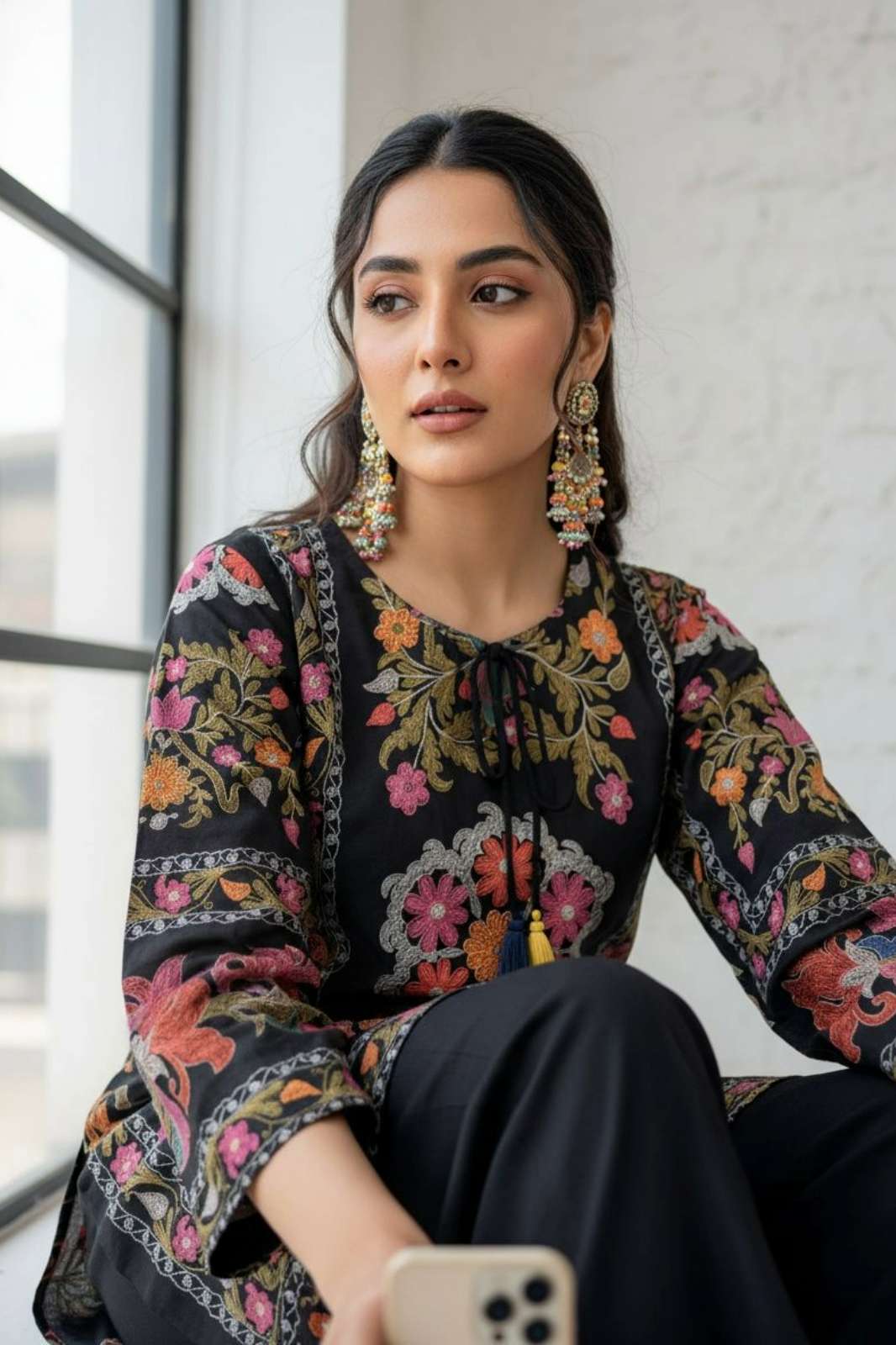 Shri Balaji Emporium VF 233 Soft Chinon Silk Beautiful thread embroidered Ready to wear Suit 