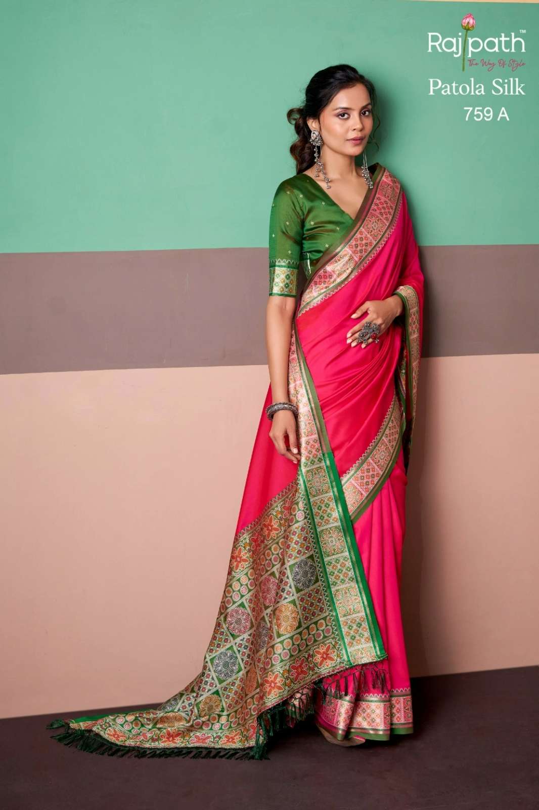 RajPath PRESENTS VRINDAVAN SILK VOL 03 Patola Silk saree collection 