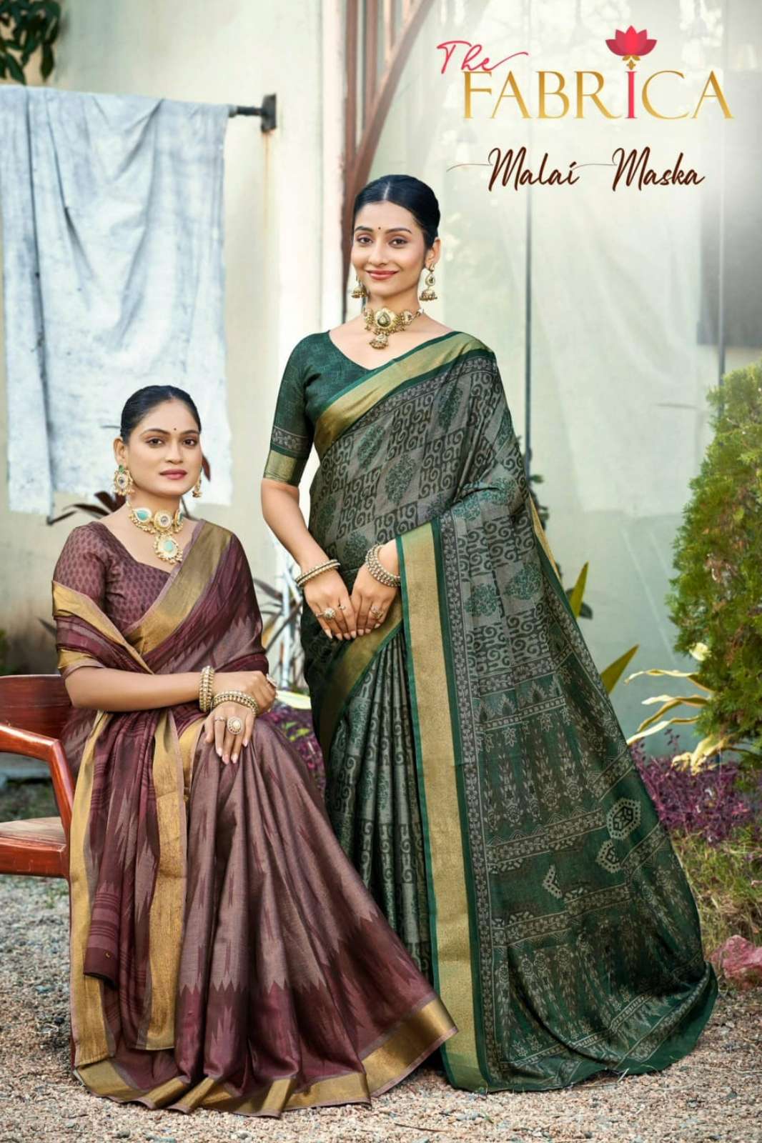 THE FABRICA MALAI MASKA SOFT COTTON DESIGNER SAREE FOR WOMEN