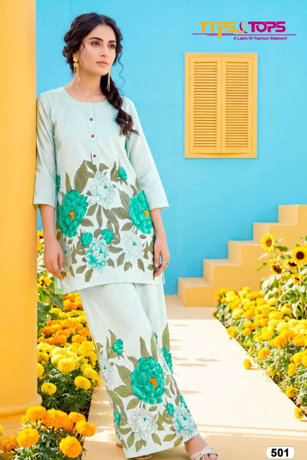 TIPS&TOPS SUMMER BEAUTY Vol 05 REYON PRINTED DESIGNER KURTIS