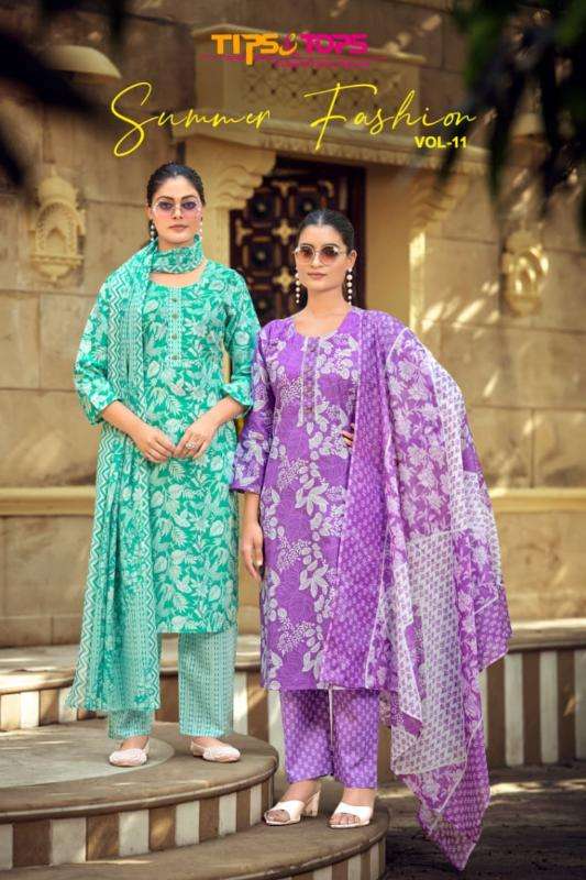 TIPS & TOPS SUMMER FASHION VOl 11 COTTON PRINTED KURTIS