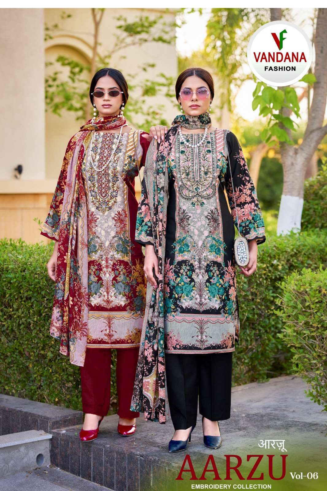 Vandana Fashion AARZU VOL 6 Soft Cotton with Sirwoski Diamond work Designer Salwar Suit