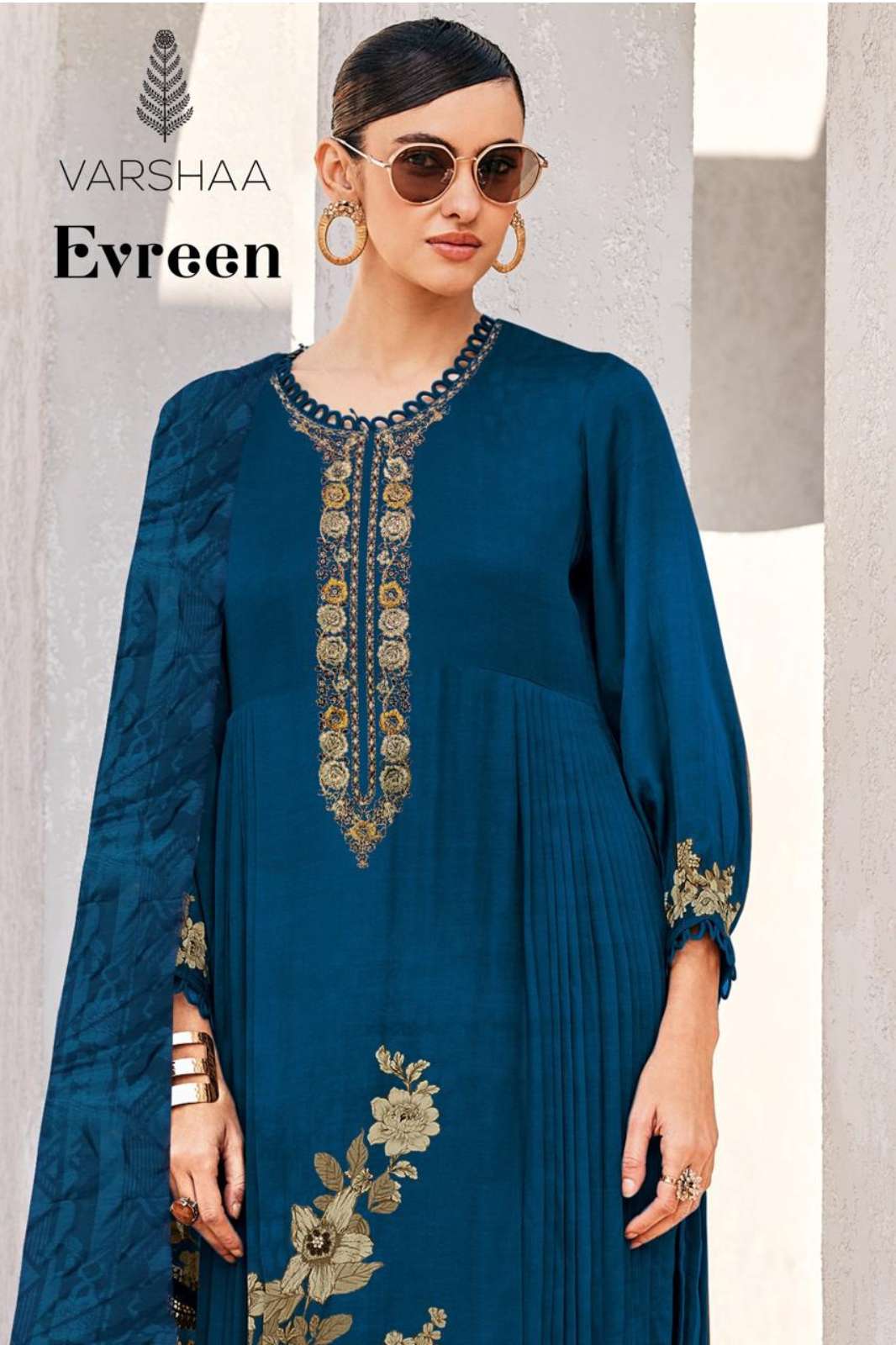 VARSHA Evereen  VISCOSE MUSLIN DIGITALLY PRINTED DESIGNER SALWAR SUIT