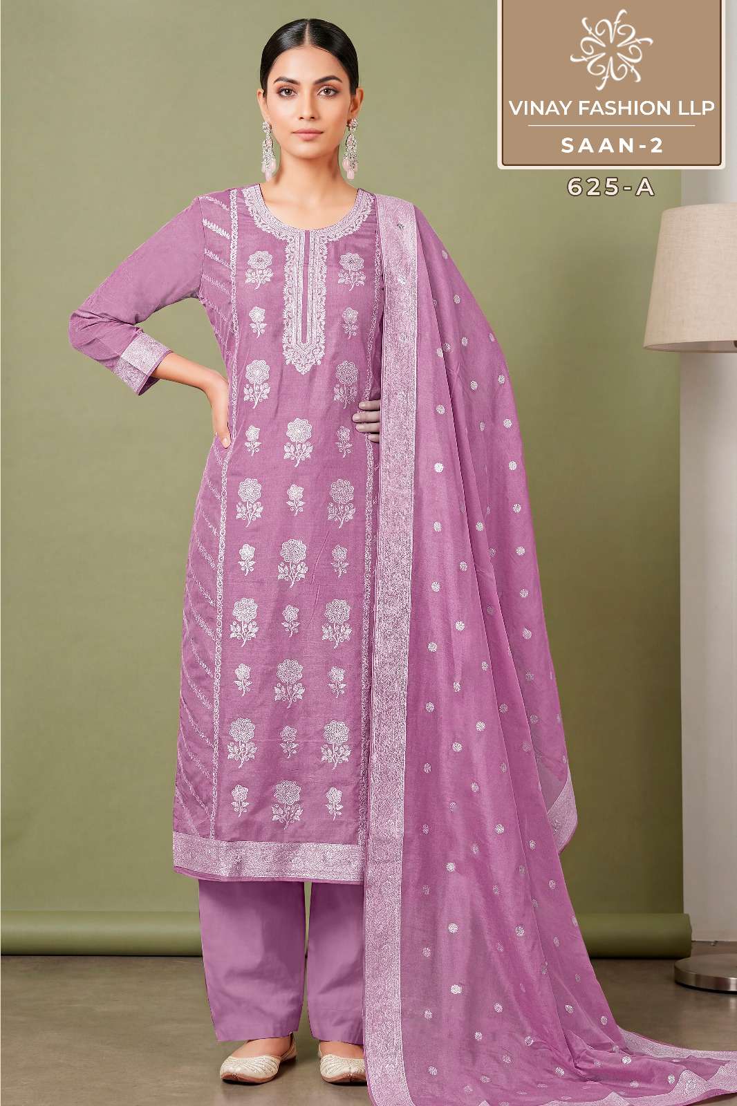 Vinay KULEESH SAAN 2 KULEESH SAAN 2 Viscose Muslin Weaved Designer Salwar Suit