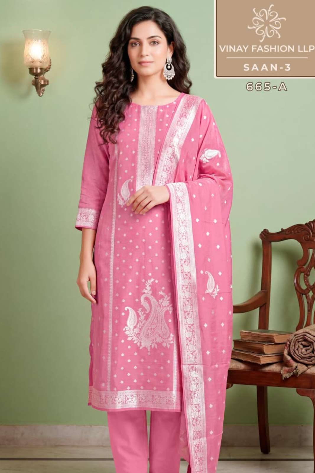 Vinay KULEESH SAAN 3 Viscose Muslin Printed Designer Salwar Suit 