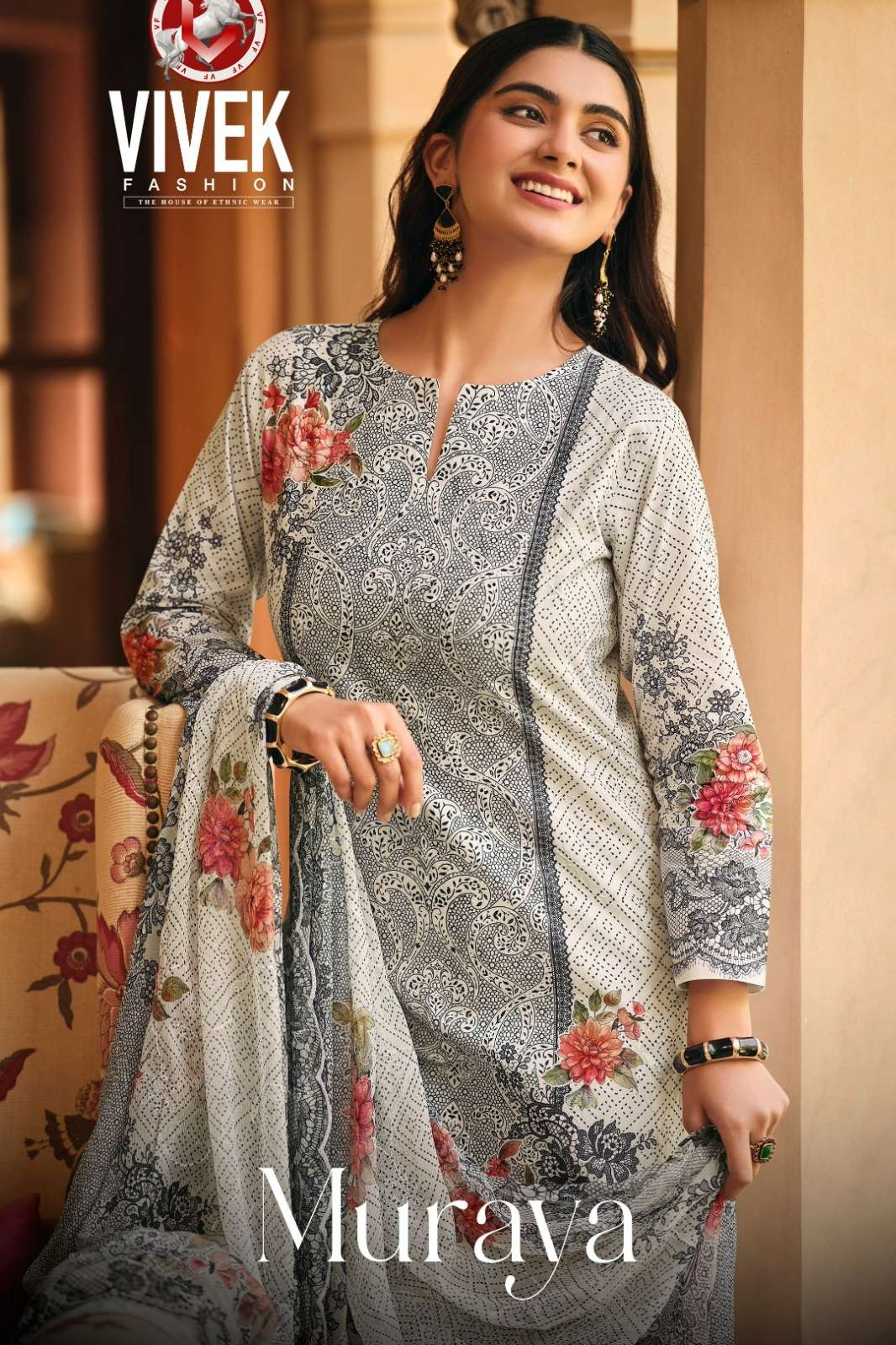 VIVEK Muraya PREMIUM COTTON LAWN DIGITAL PRINTED DESIGNER SALWAR SUIT