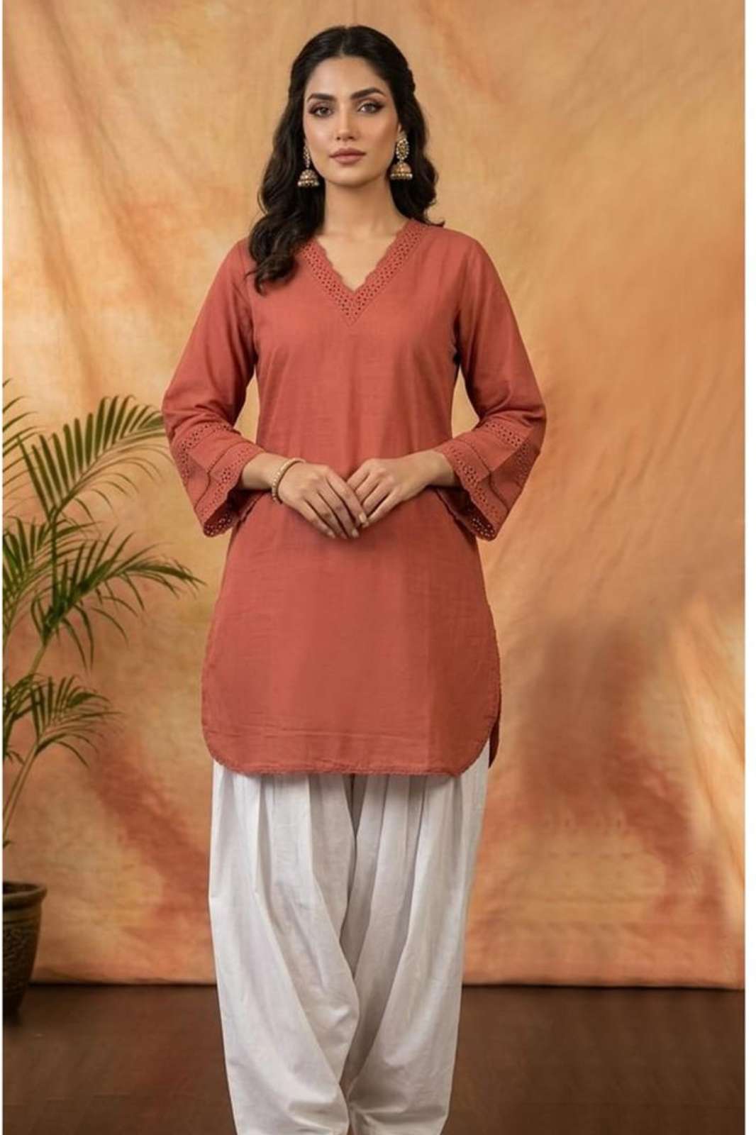  Shri Balaji Emporium 4526 Rayon Fabric with Nack Embroidered Designer Kurtis