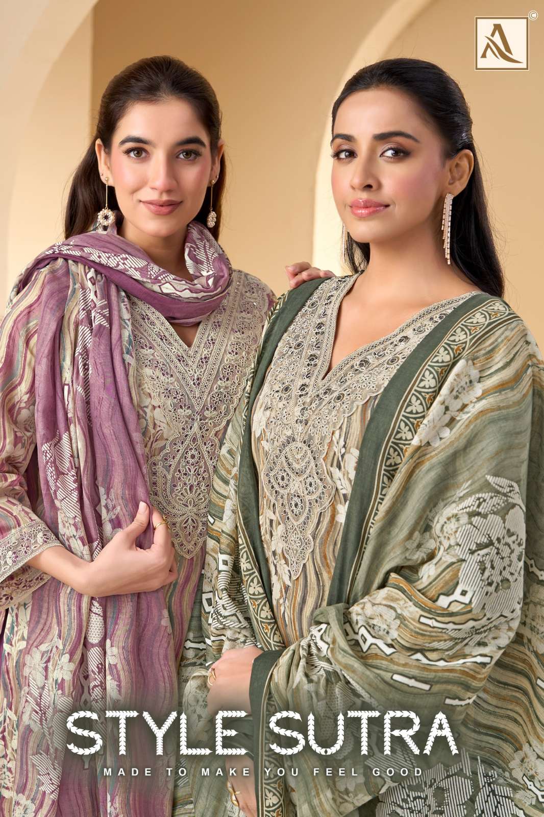 Alok STYLE SUTRA Pure Zam Cotton Discharge Foil Printed Designer Salwar Suit 