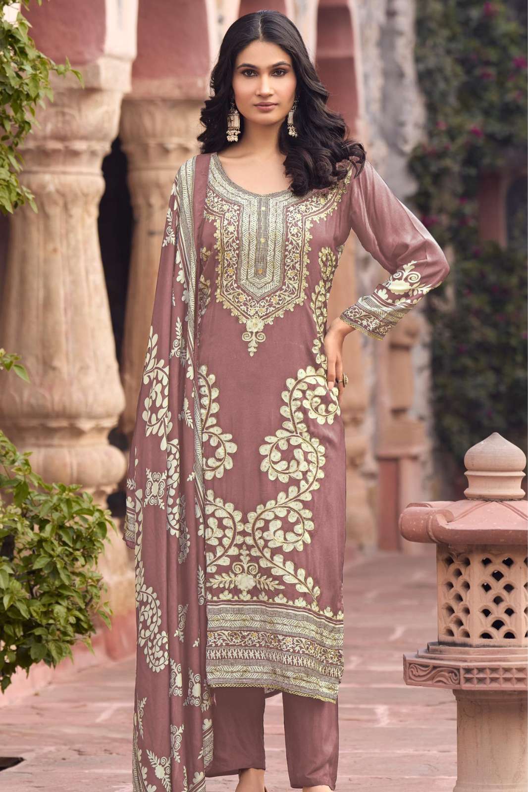 AMRUTVELA AT 207 Pure Viscous Maslin Digital Printed Designer Salwar Suit 