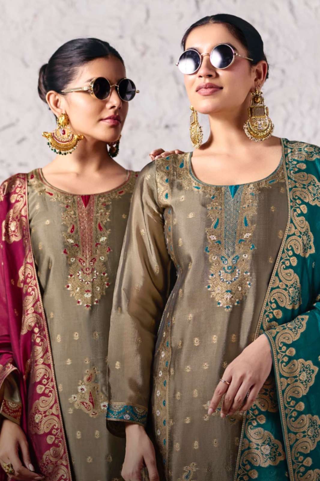 AVON COCO SILK EXCLUSIVELY WOVEN WITH SARVOSKI DESIGNER SALWAR SUIT