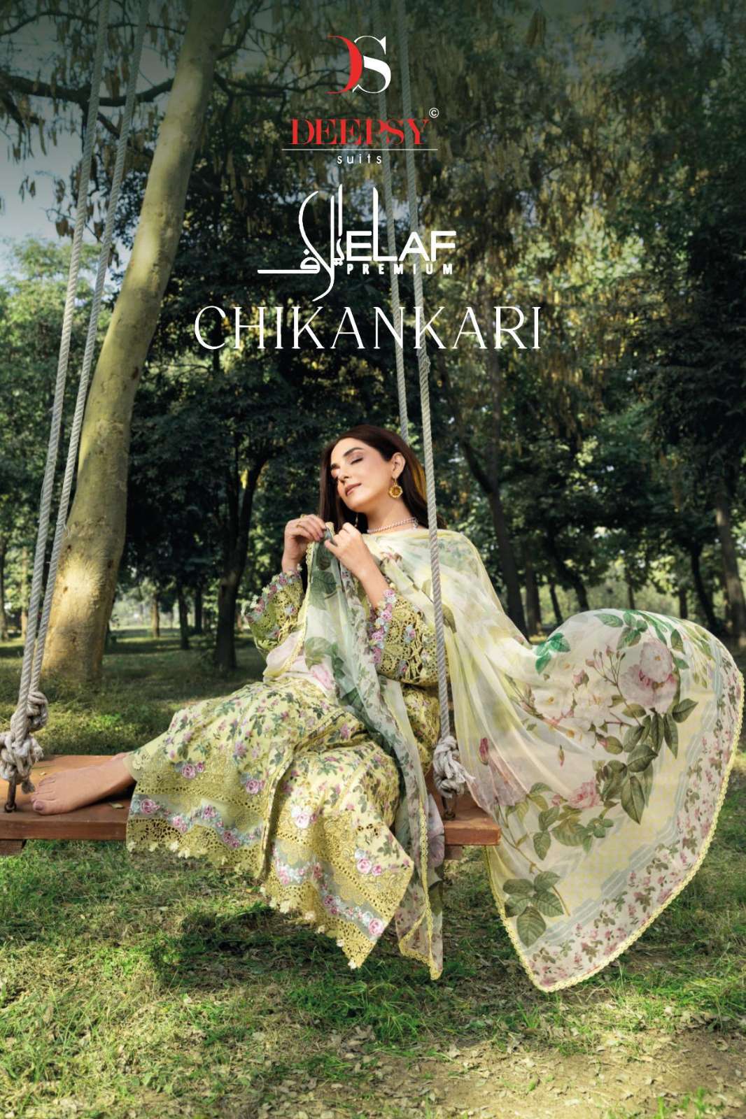 Deepsy ELAF CHIKANKARI Pure Cotton with Heavy Self Embroidery Designer Salwar Suit 