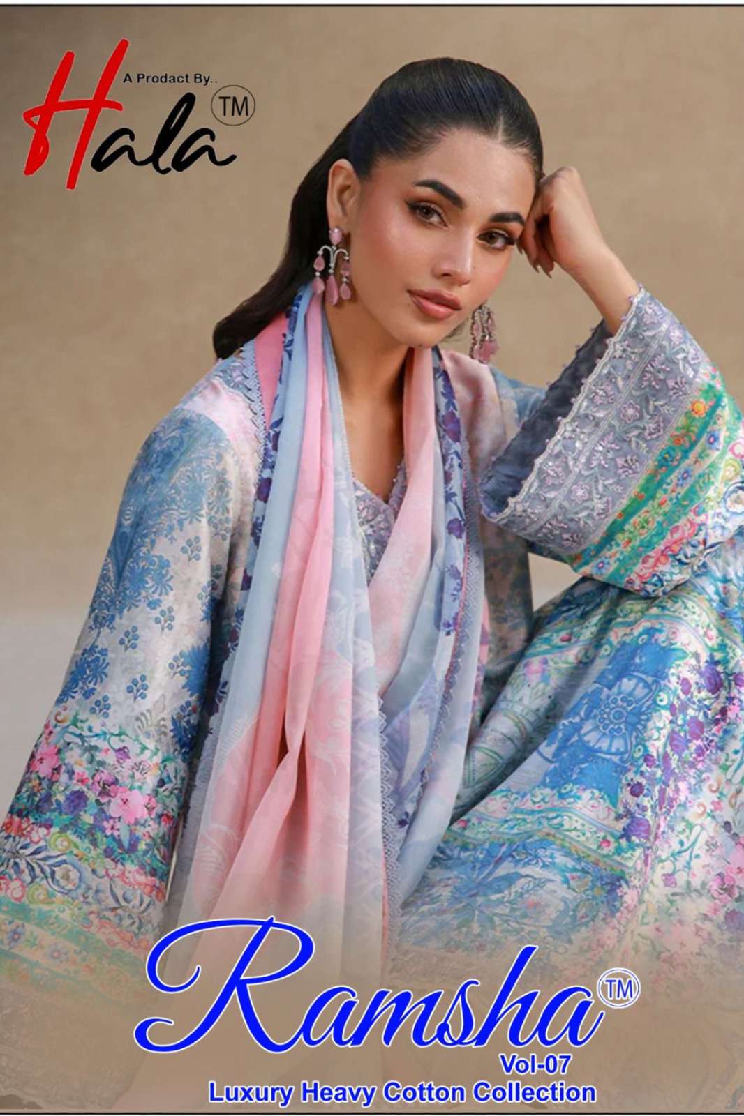 Hala RAMSHA VOL 7 Heavy Cotton Printed Designer Salwar Suit 