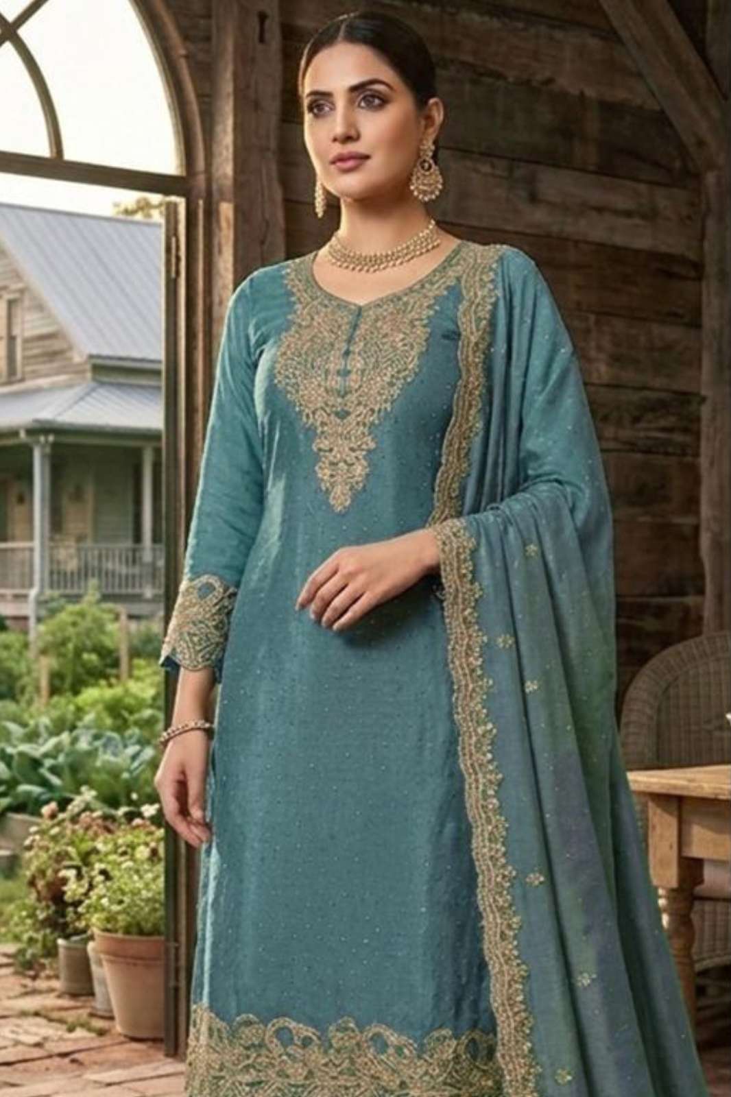 Hoor Tex HF 633 Heavy Crunchy Designer Salwar Suit 