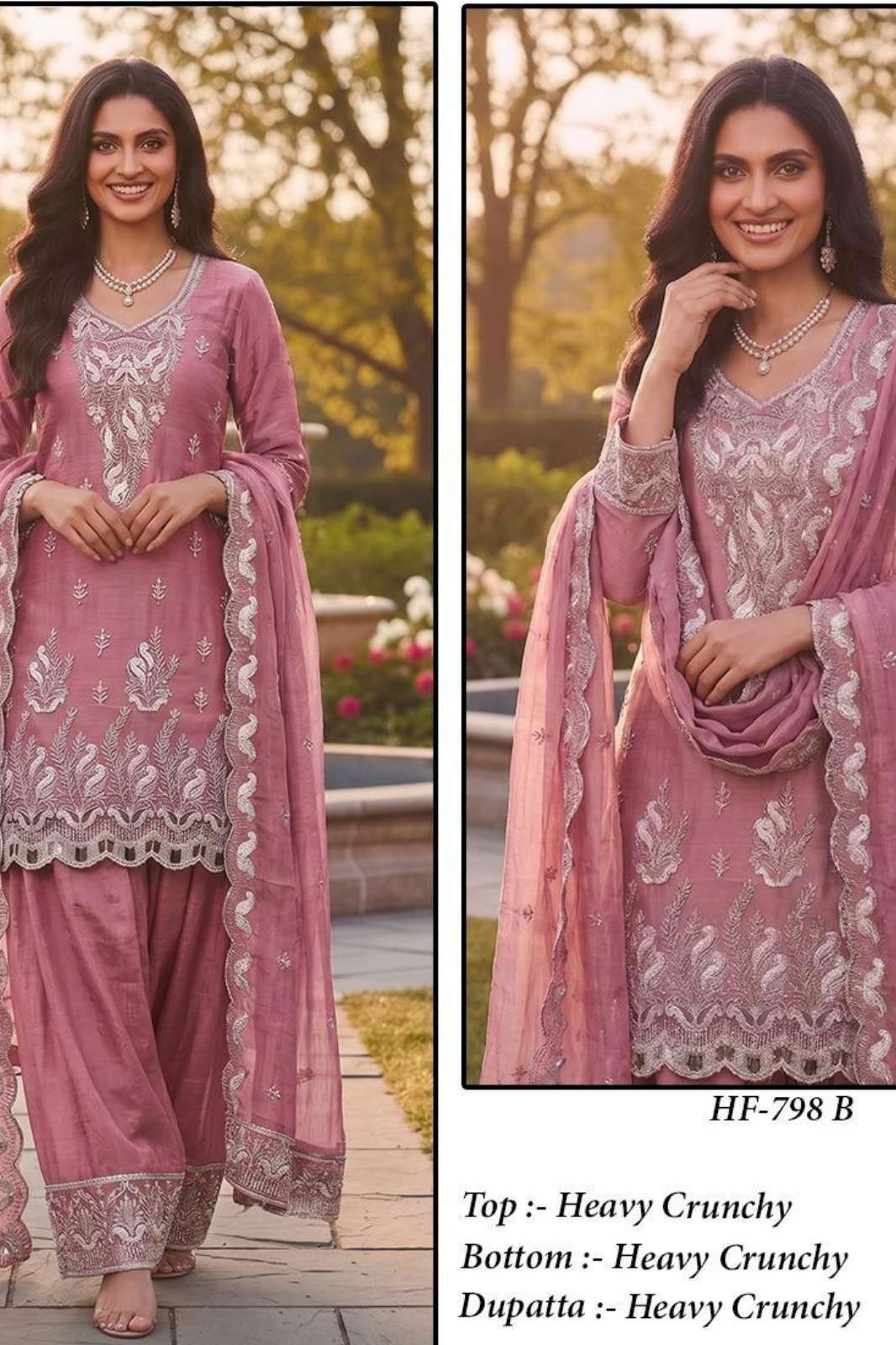 Hoor tex HF 798 A To D 6  Heavy crunchy embroidered work suit  