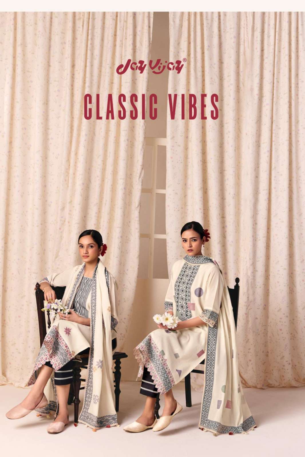 Jay Vijay Classic Vibes 11231 11236 Premium Cotton Jacquard with Embroidered Designer Salwar Suit