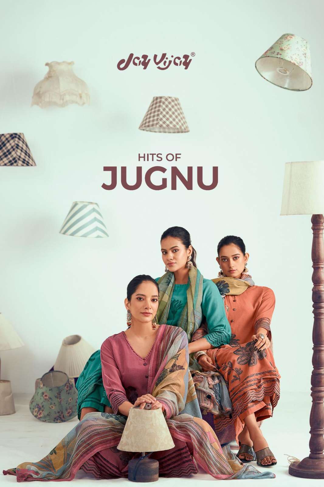 Jay Vijay Hits of Jugnu Pure Malani Chandeni Jacquard with Embroidery Designer Salwar Suit