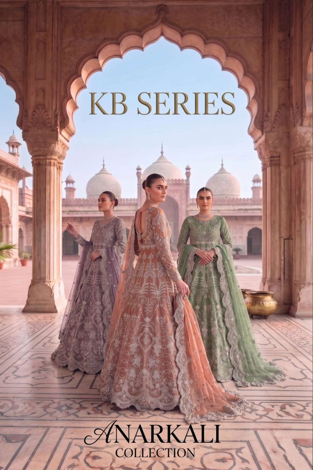 Kb Series KB 4110 Heavy butterfly Twill net Embroidery work Designer Lehenga 