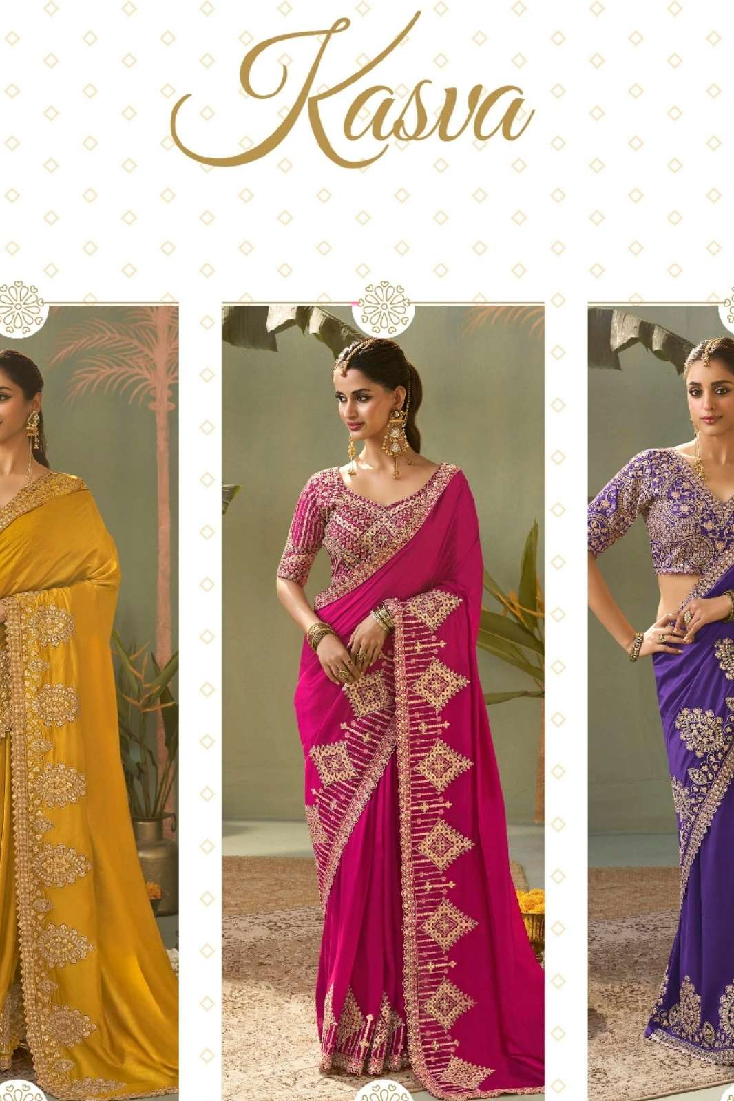 Kira PRESENTS KASVA BABER SILK AND INTRICATE GOTA PATTI EMBROIDARY WORK SAREE 