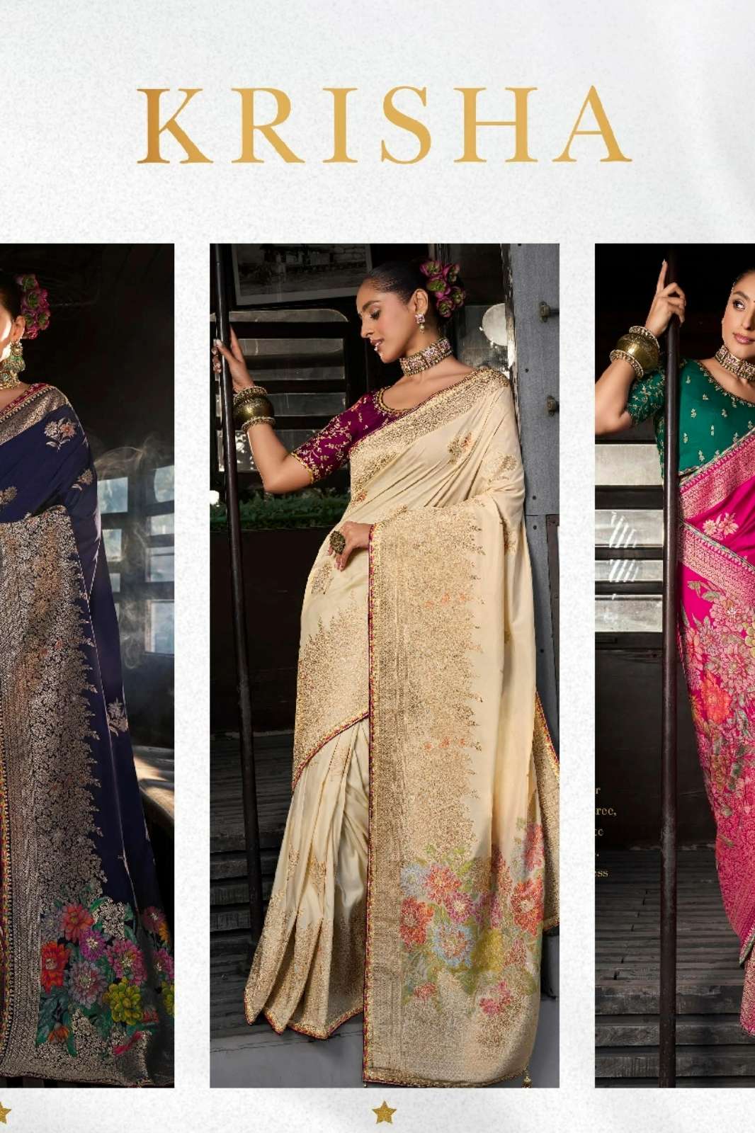 Kira PRESENTS KRISHA Soft Dola Viscous Silk Saree with Fancy Lace Border