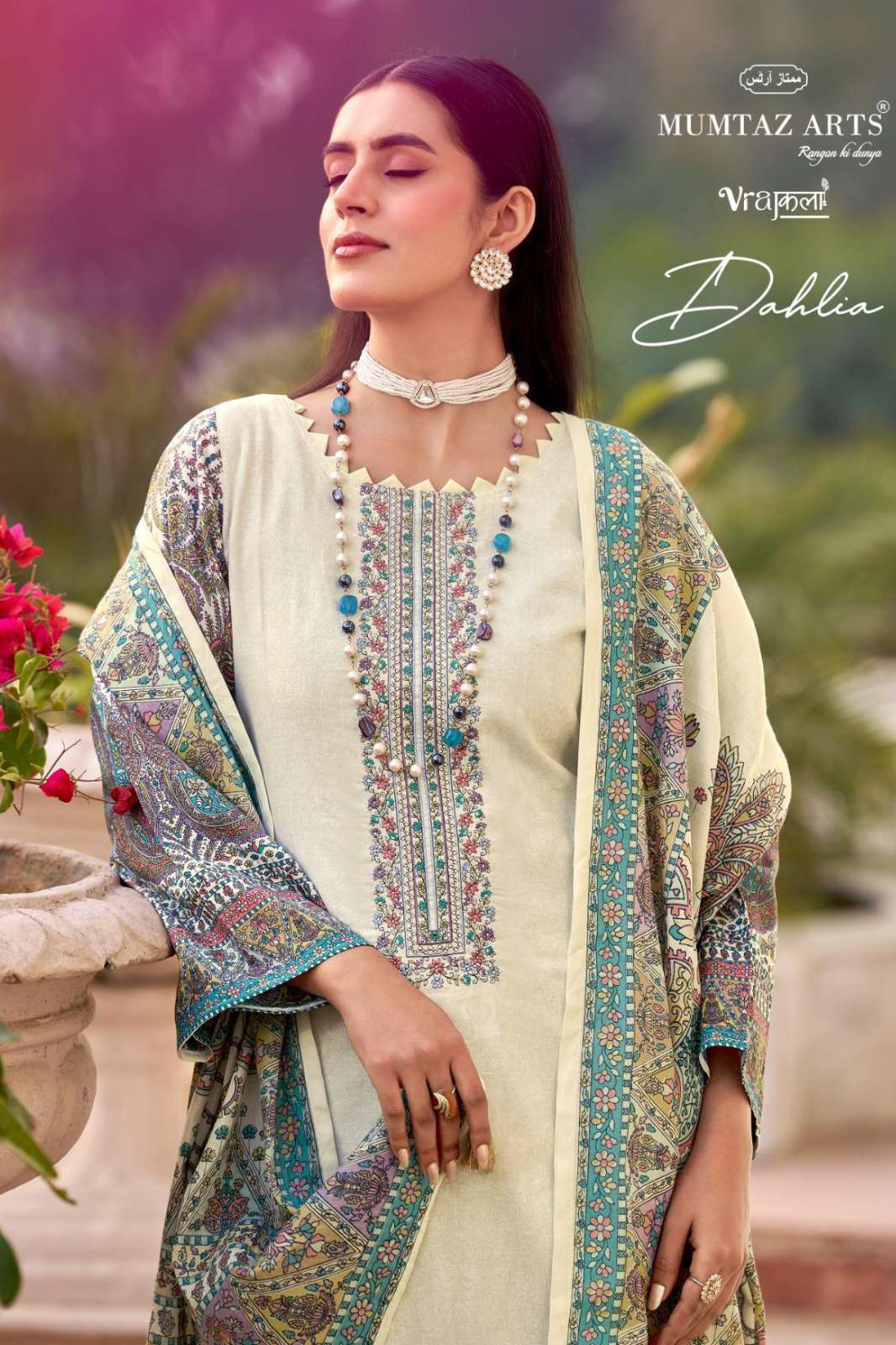 Mumtaaz Arts DAHLIA Viscose Jam Digital Printed Designer Salwar Suit 