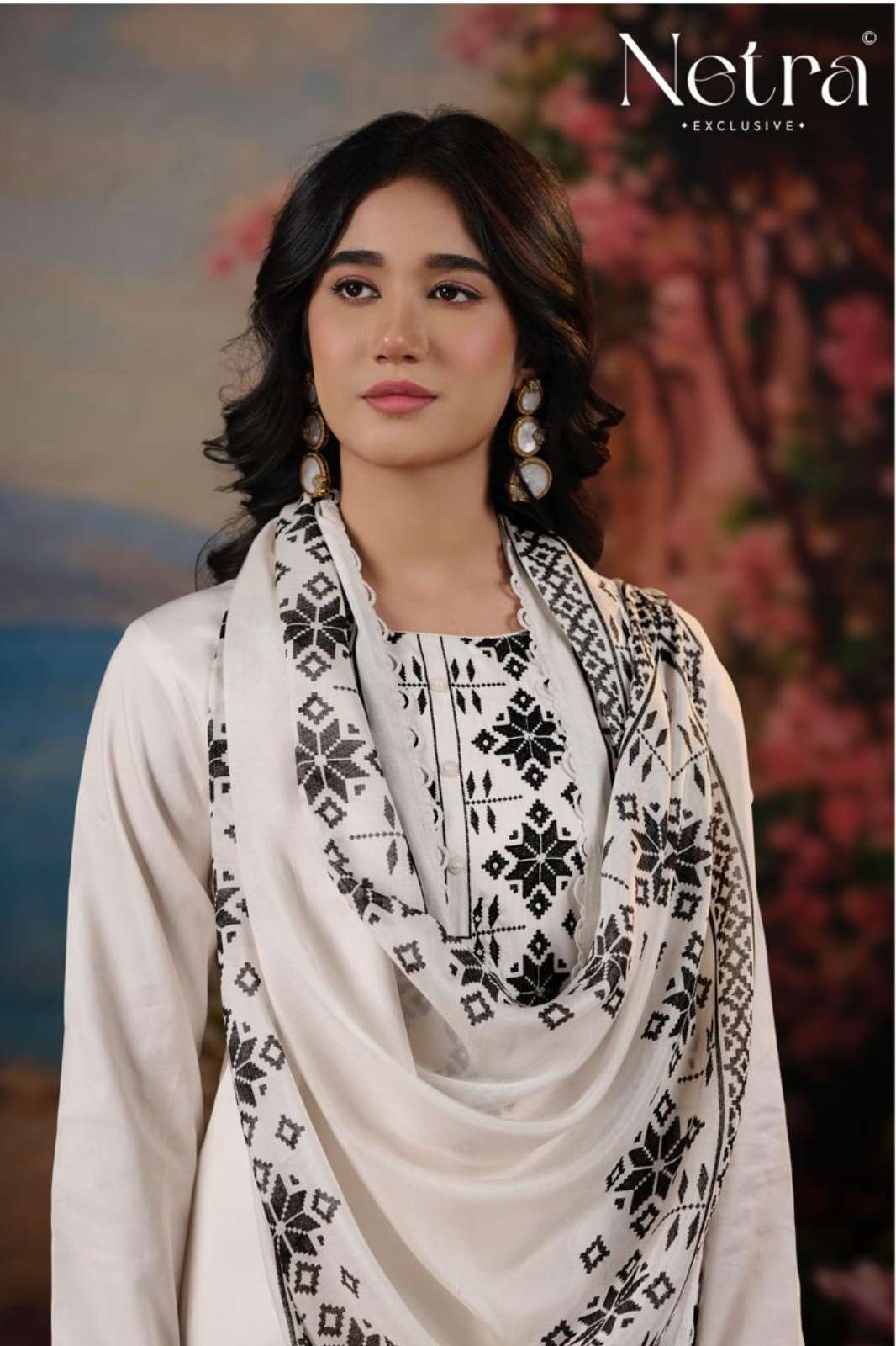 Netra GUCCI VOL 06 Pure Cotton Digital Print with Hand Embroidery Designer Salwar Suit