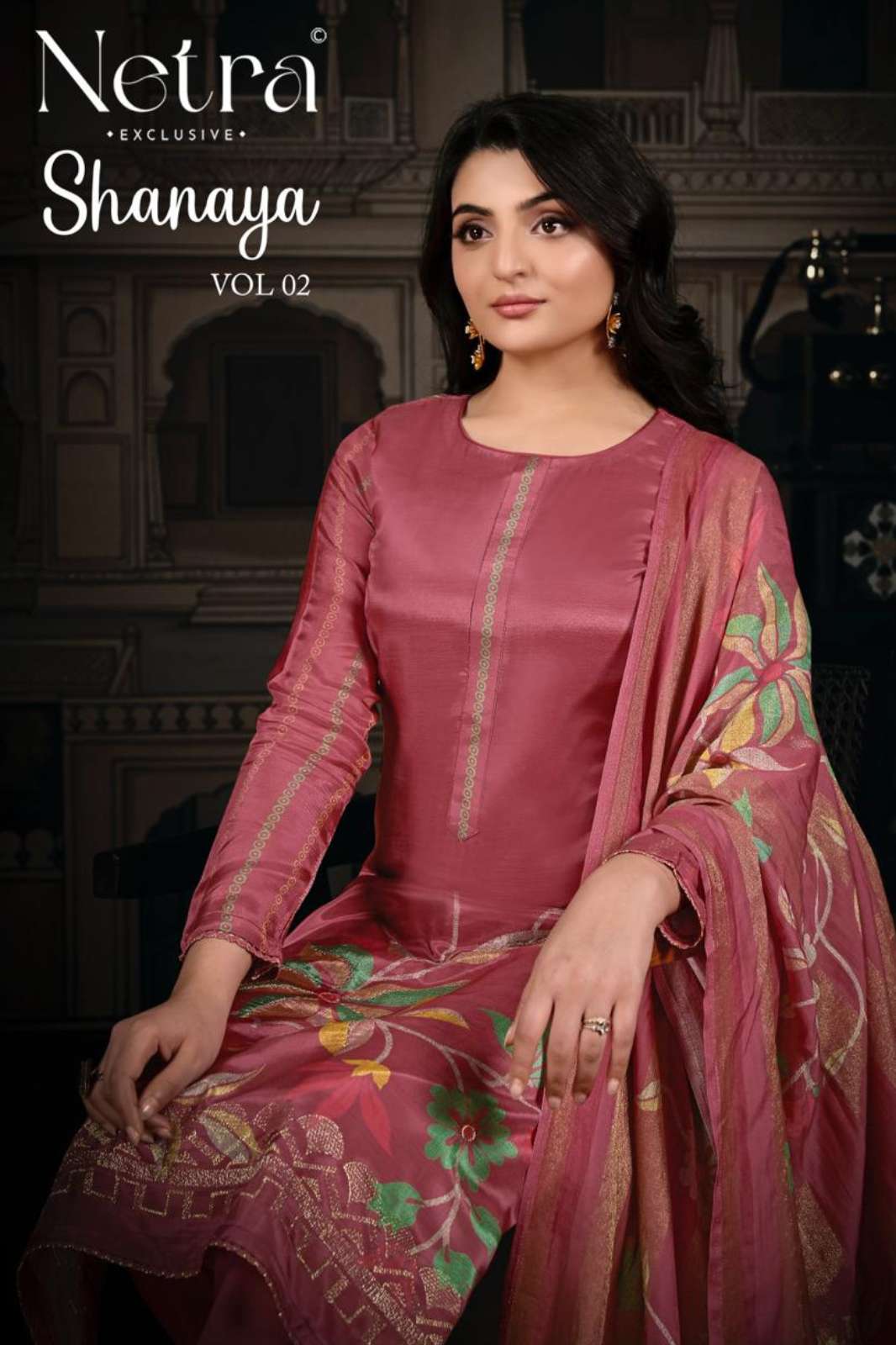 Netra SHANAYA VOL 02 Soft Silk Digital Printed with Embroidery Designer Salwar Suit 