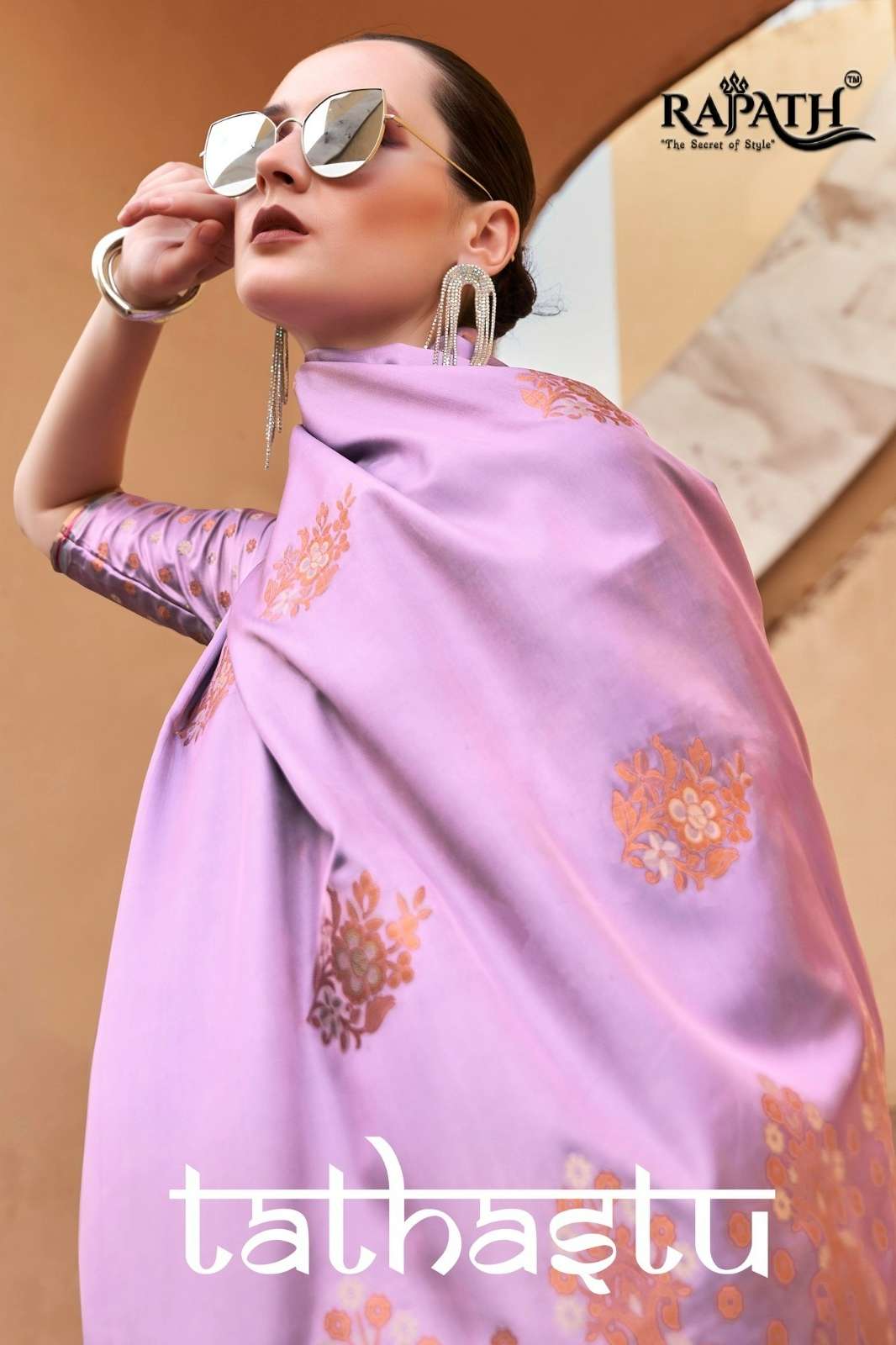 RAJPATH PRESENTS Tathastu Silk Pure Sattin With Copper Zari Weaving SAREE COLLECTION