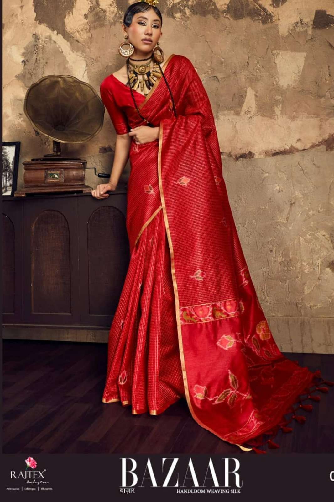 RAJTEX PRESENTS BAZAAR HANDLOOM WEAVING SILK SAREE COLLECTION