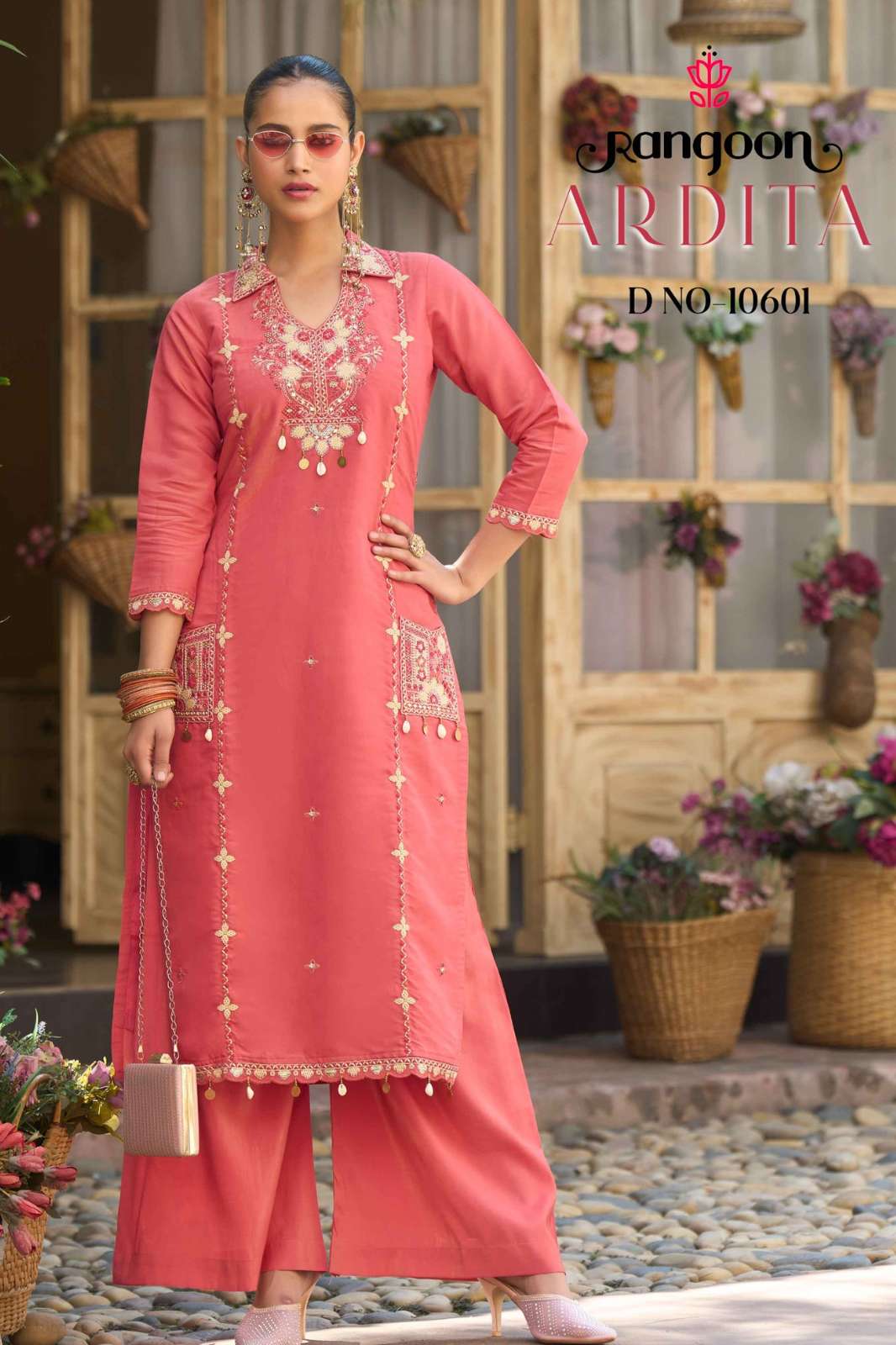 Rangoon ARDITA Viscose with Fancy Embroidery Work Designer Kurtis