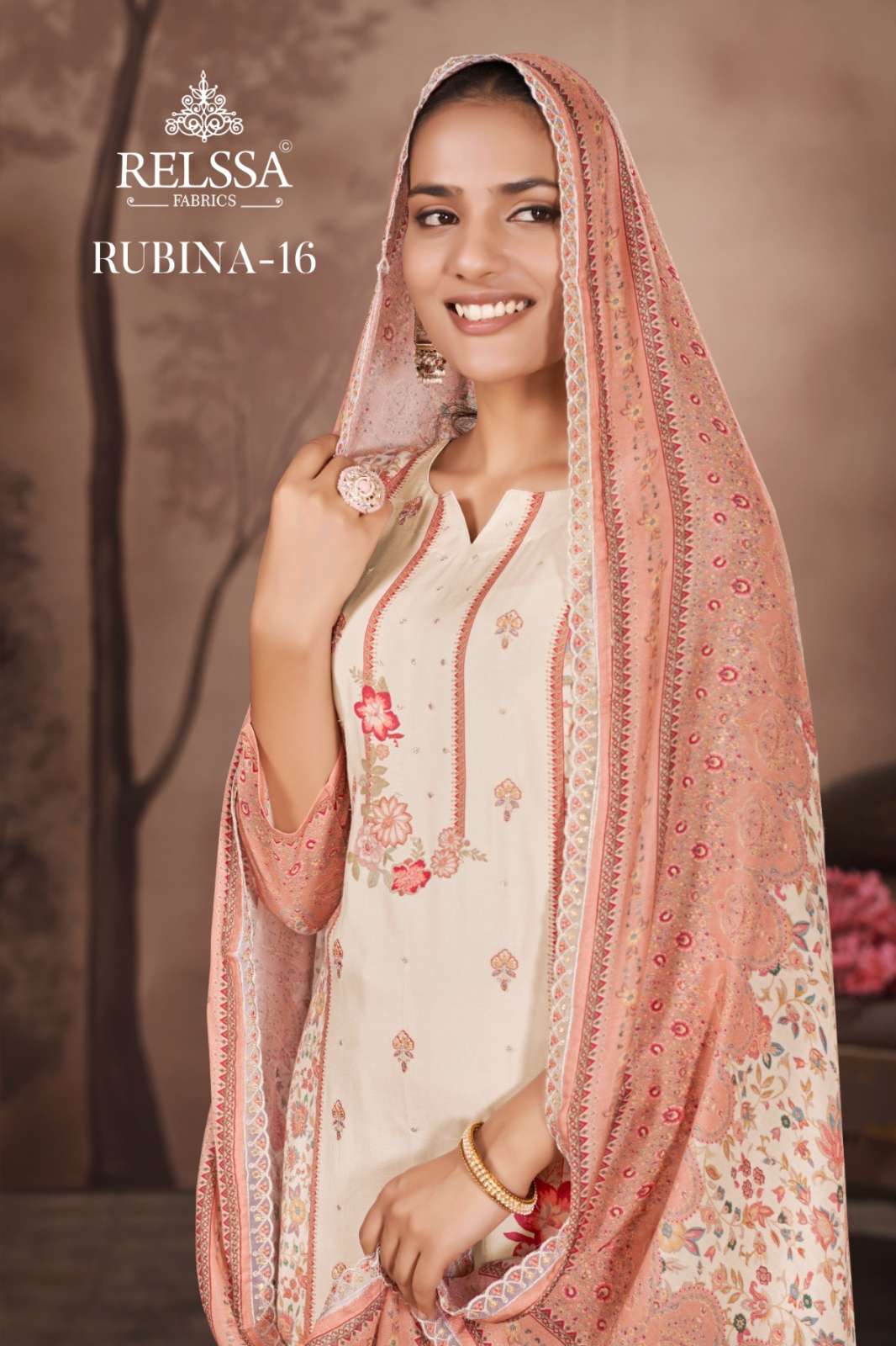 Relssa Rubina16 Pure Cotton Embroidery with Digital Printed Designer Salwar Suit
