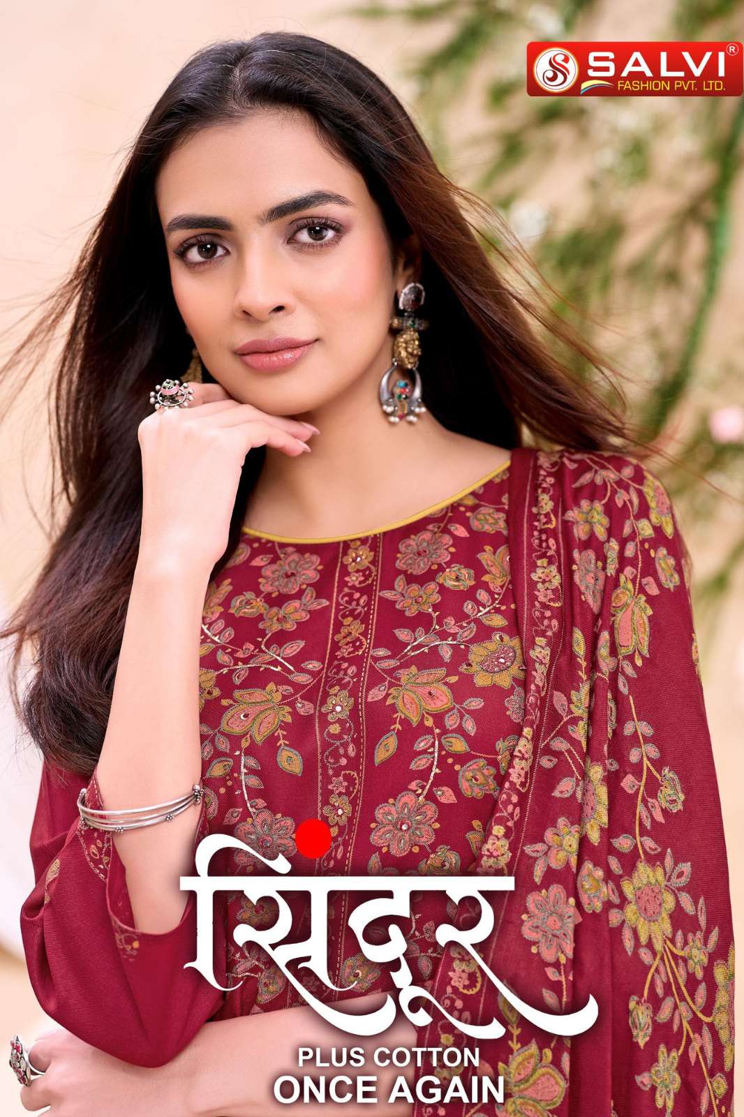 Salvi Fashion SINDOOR PLUS Jam Silk with Heavy Handwork Designer Salwar Suit
