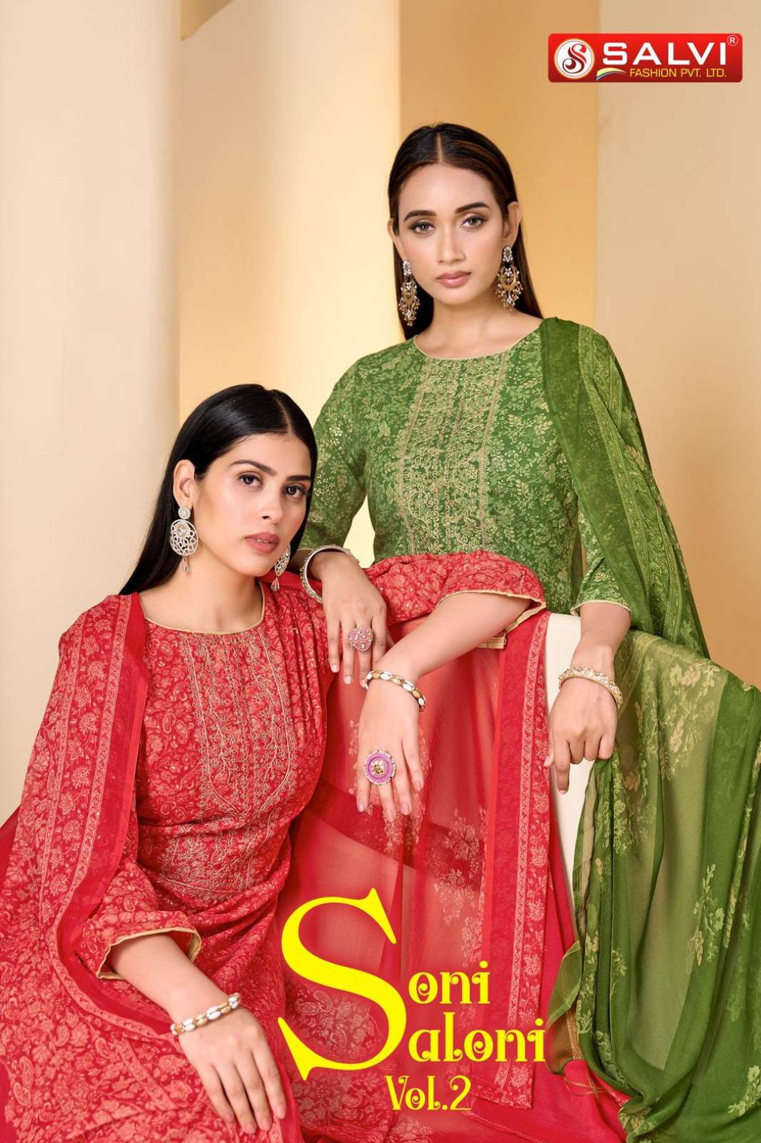 Salvi Fashion SONI SALONI VOL NO 2 Cotton Printed with Embroidery Work Designer Salwar Suit 