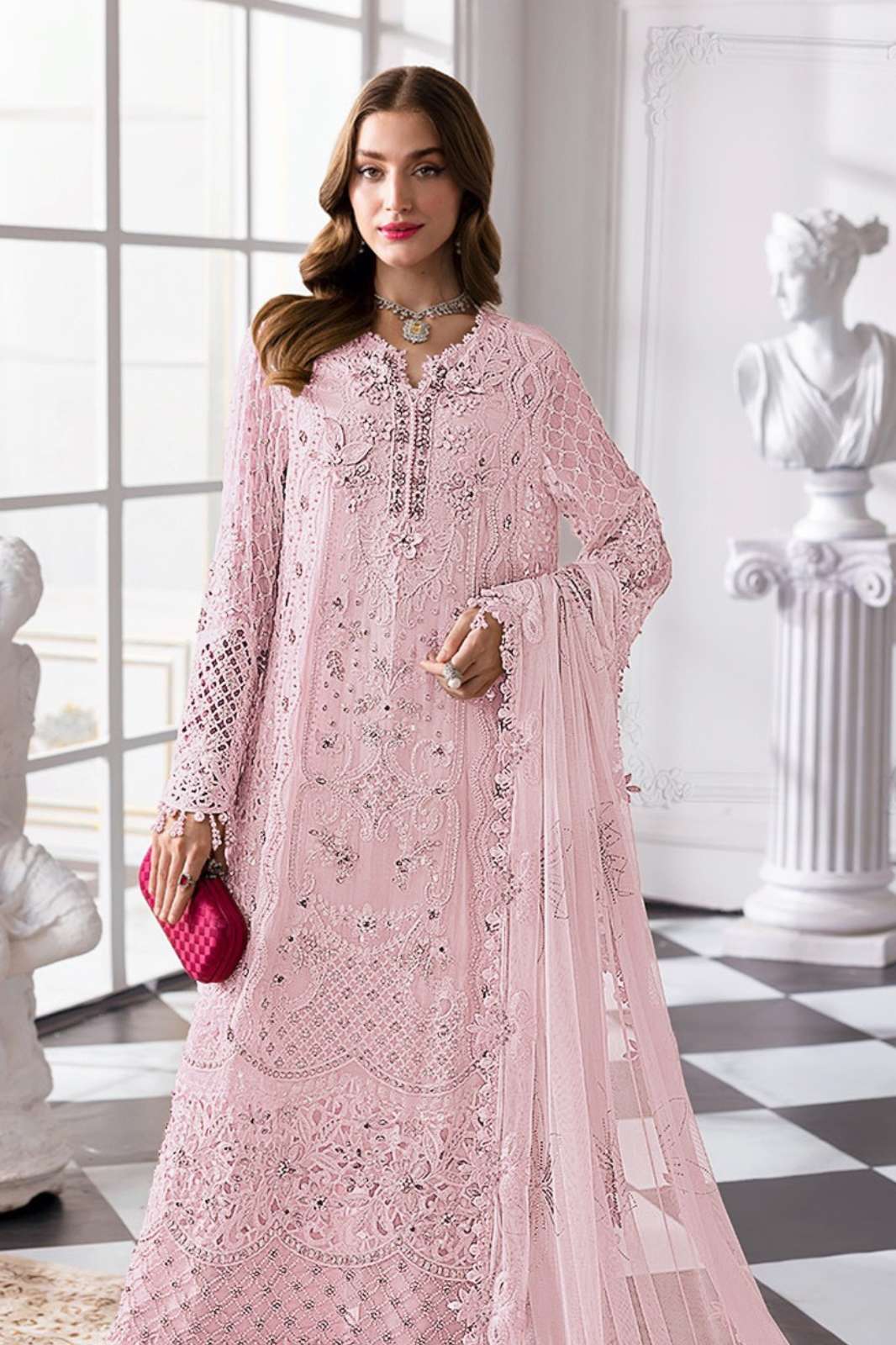 Serine S 750 Georgette Heavy Embroidered with Handwork Designer Salwar Suit 