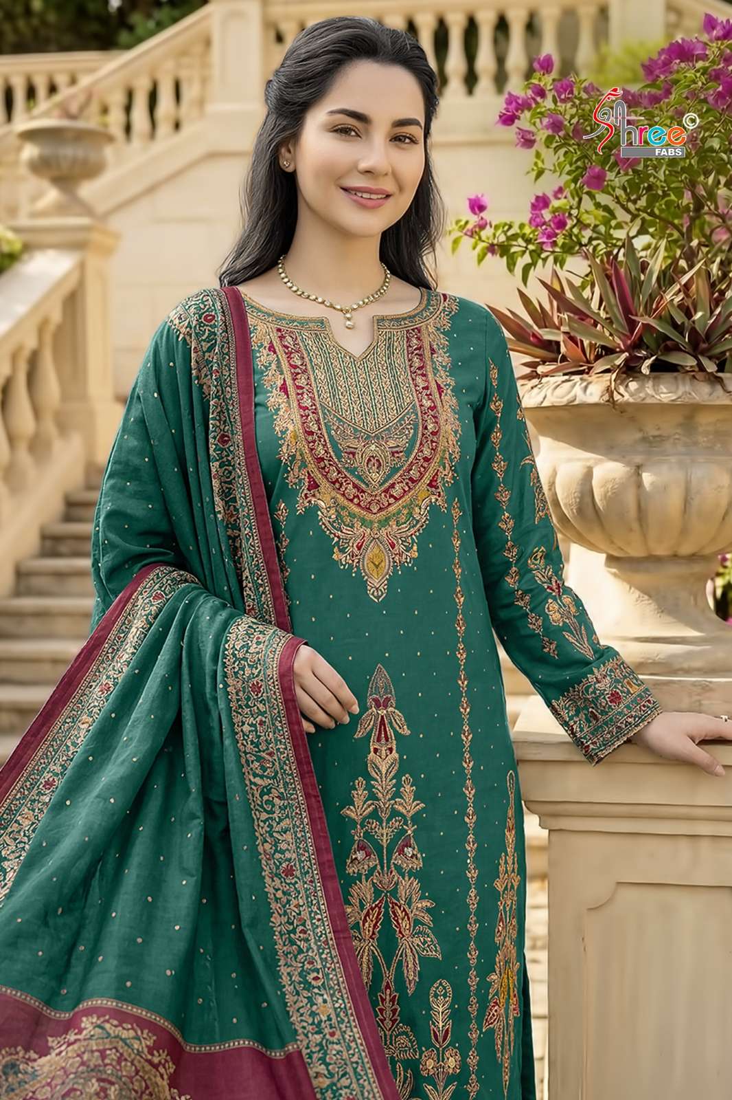 Shree KT 356 Pure Viscose Muslin Digital Printed Designer Salwar suit  