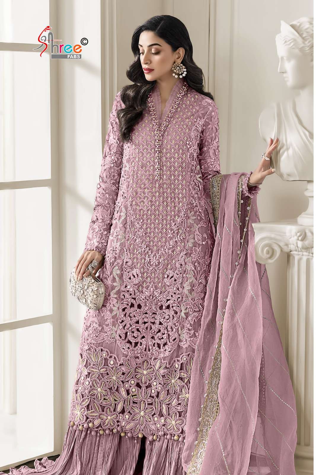 Shree SF 5575 Heavy Chiffon with Heavy Embroidered Designer Salwar Suit  