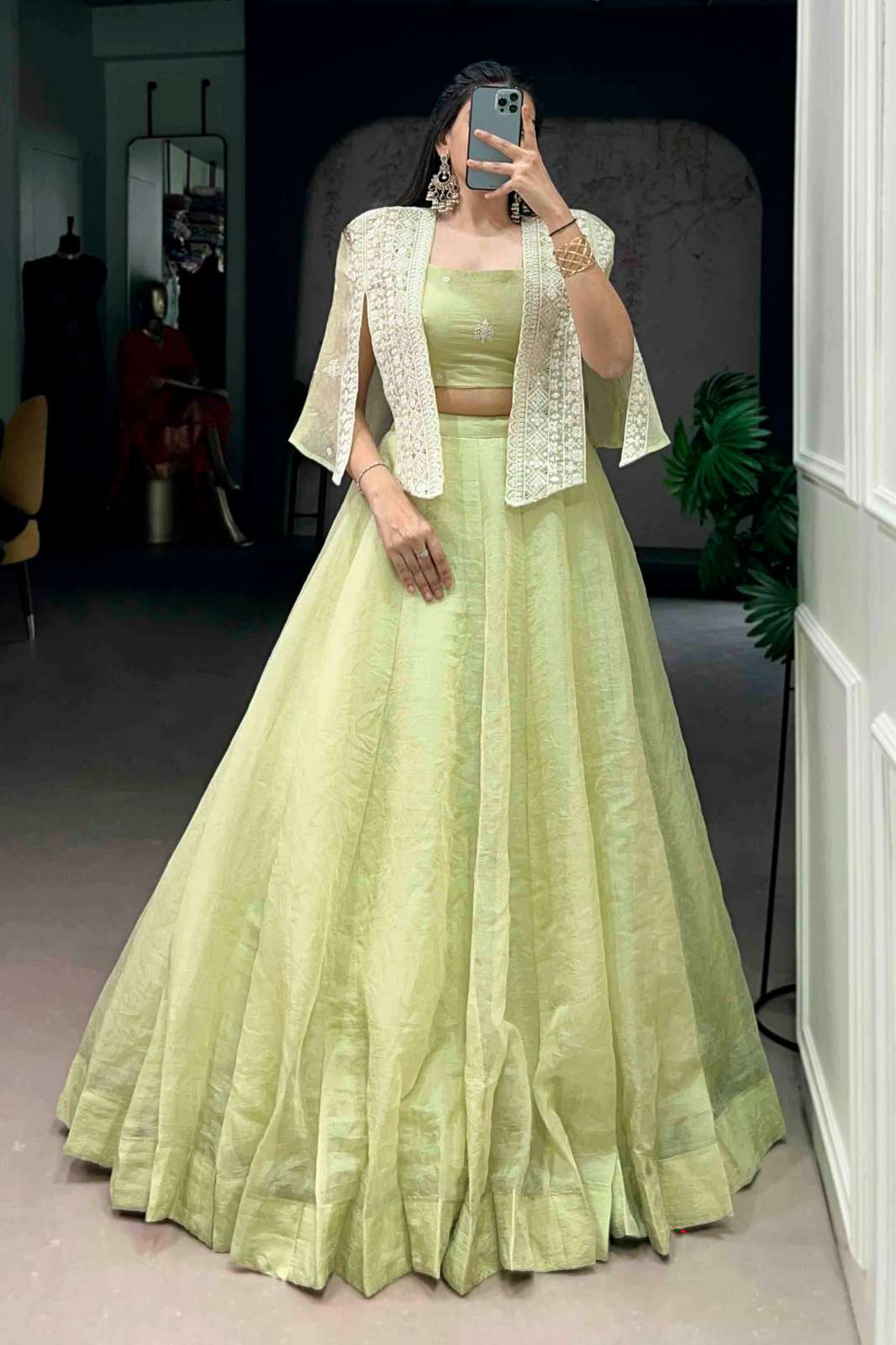 Shri Balaji Emporium 22022 Crush fabric sequins & thread embroidered Wedding Lehenga Collection