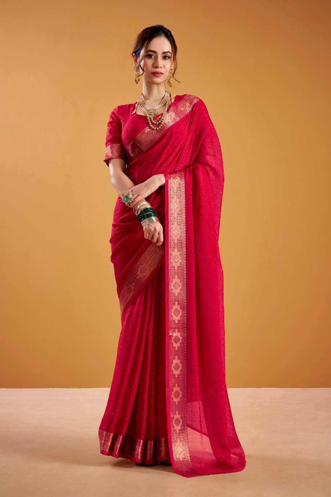 Shri Balaji Emporium 22028 Poly Shimmer Zari Weaving Work sarees collection