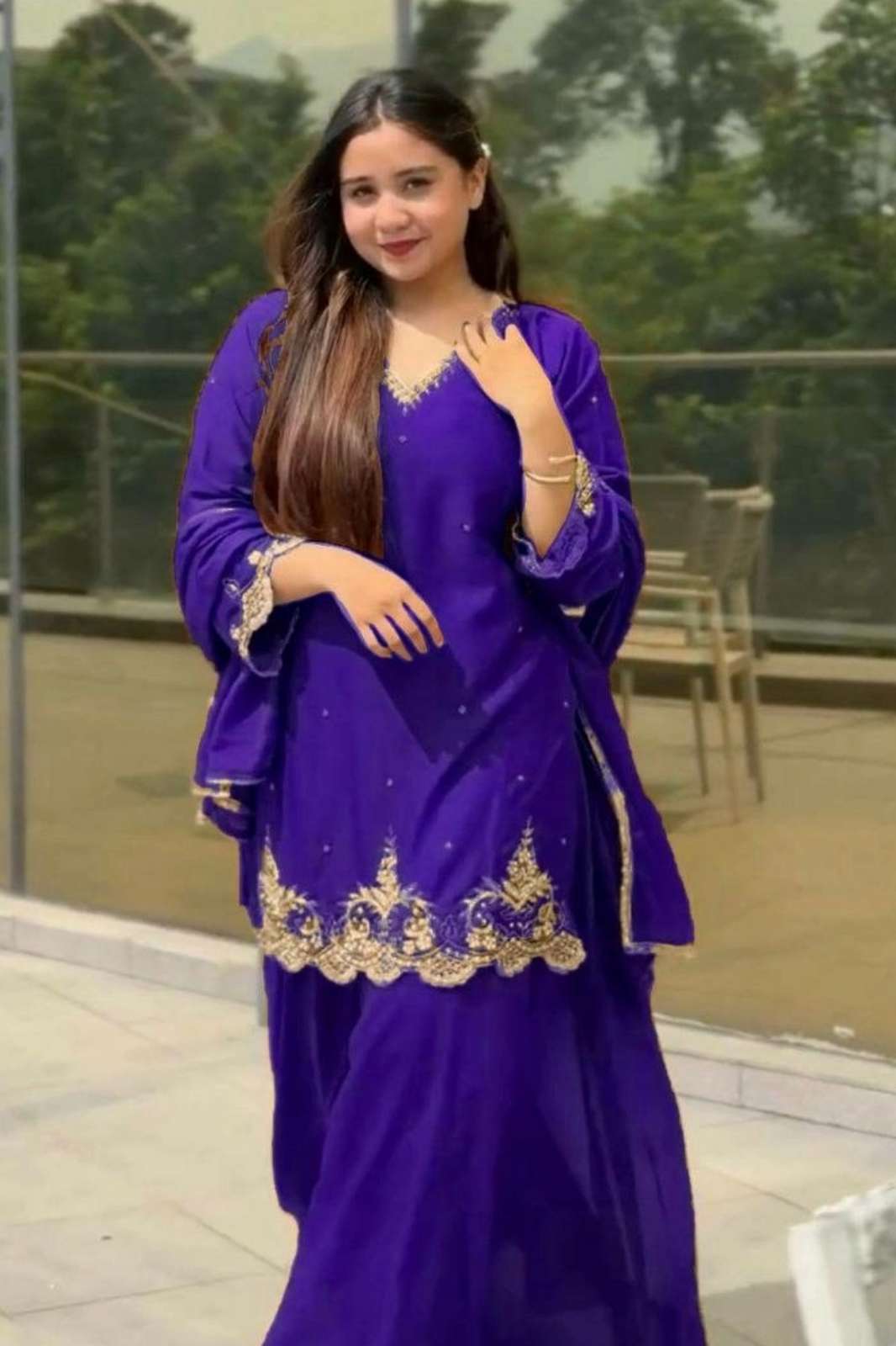 Shri Balaji Emporium 22128 PRESENTS HEAVY FAUX GEORGETTE SUIT WITH  EMBROIDERY WORK 