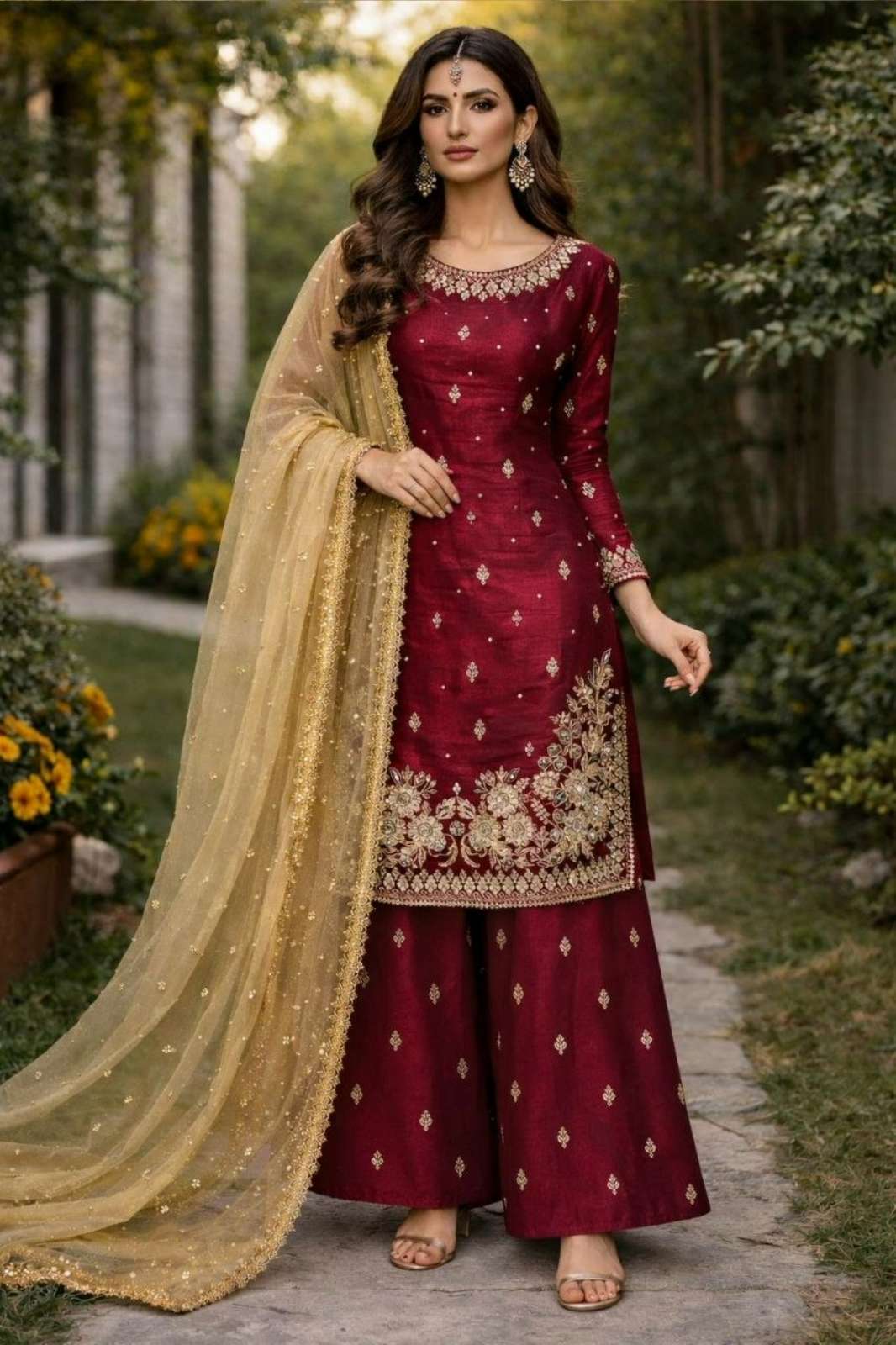Shri Balaji Emporium 22130 PRESENTS HEAVY SILK SUIT WITH HAVY EMBROIDERY WORK