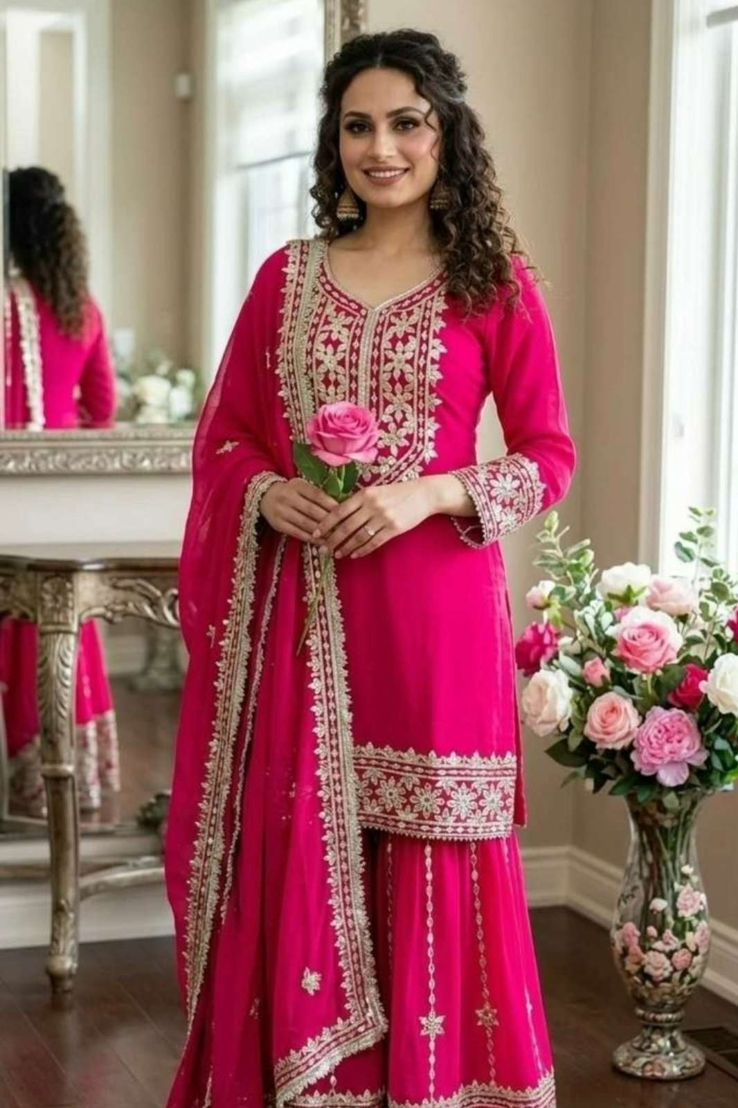 Shri Balaji Emporium 22132 PRESENTS HEAVY FAUX GEORGETTE SUIT WITH HAVY SEQUENCE EMBROIDERY WORK