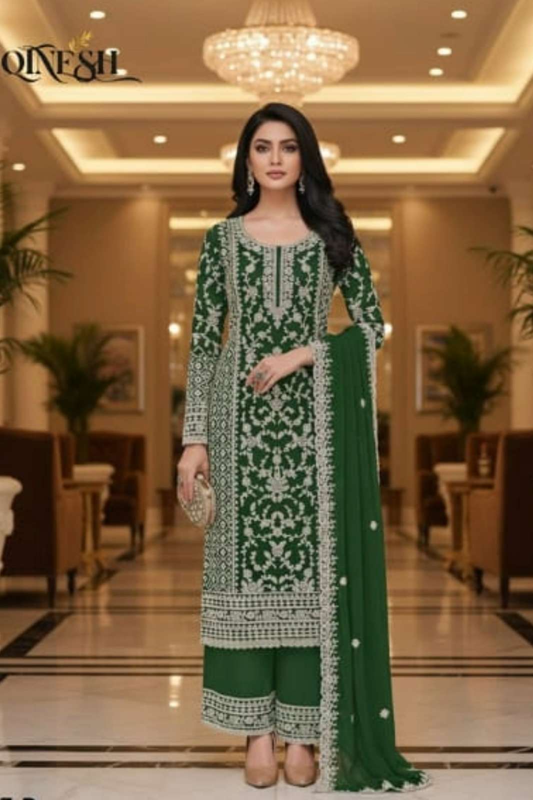 Shri Balaji Emporium 22322 Heavy Butterfly  Net Partywear Suit with Embroidery & Coding Work