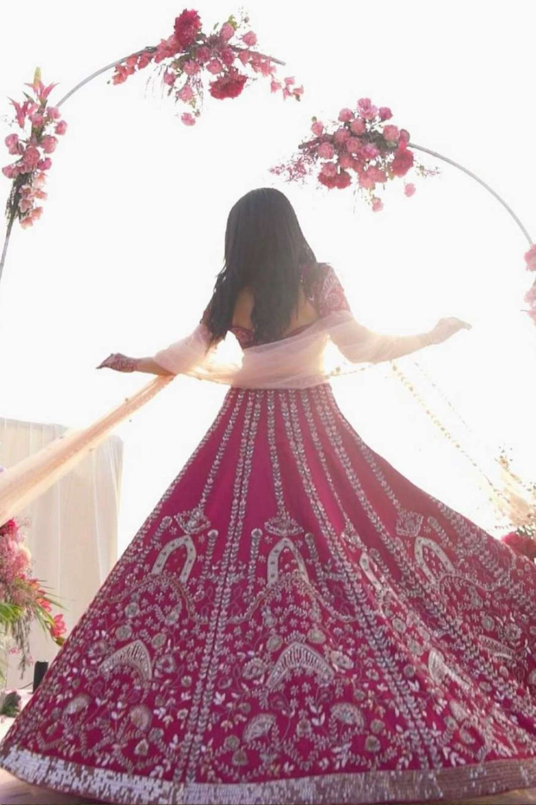 Shri Balaji Emporium 22454 Heavy slub silk lehenga with Dori sequins & thread work 