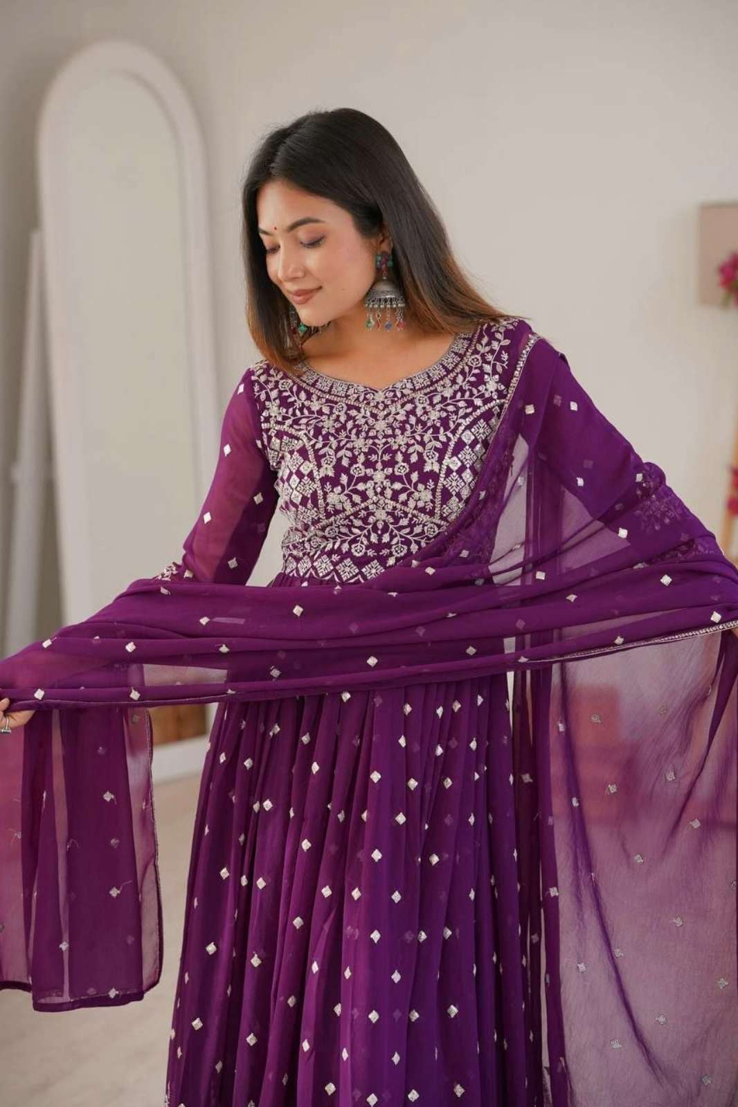 Shri Balaji Emporium 22509 Heavy Faux Georgette Suit with heavy Embroidered Sequin & Thread Detailing