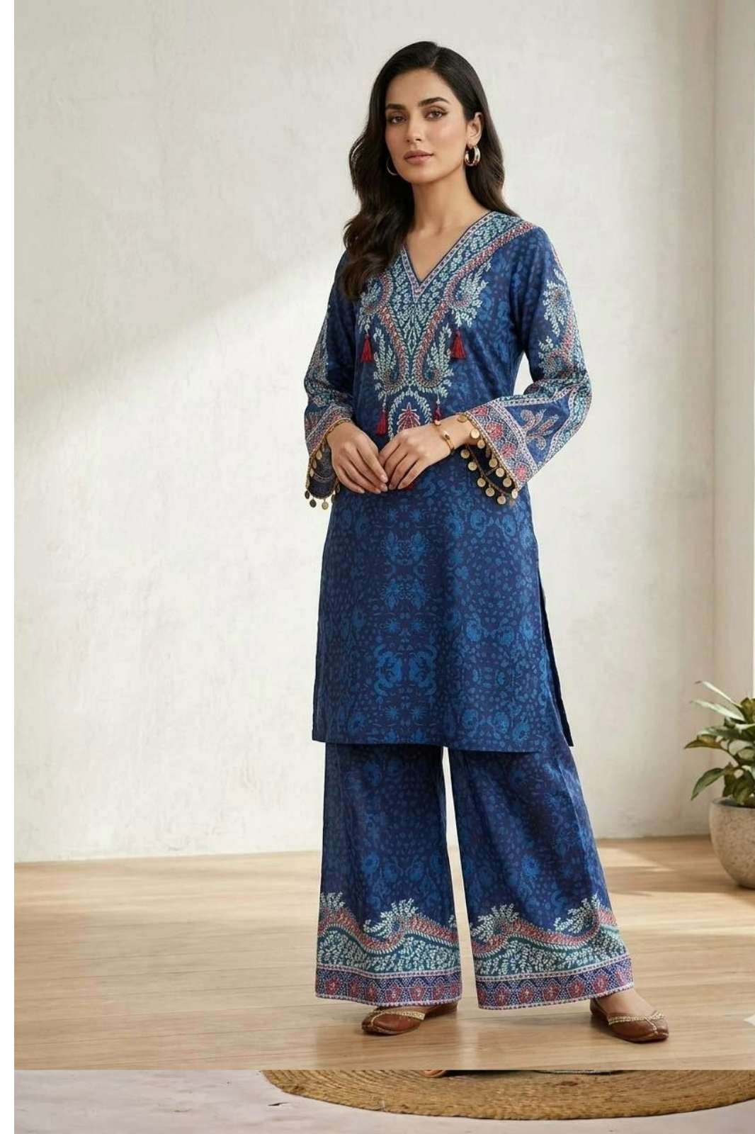 Shri Balaji Emporium 22529 Premium Chinon Silk Co ord Set With Fancy Work