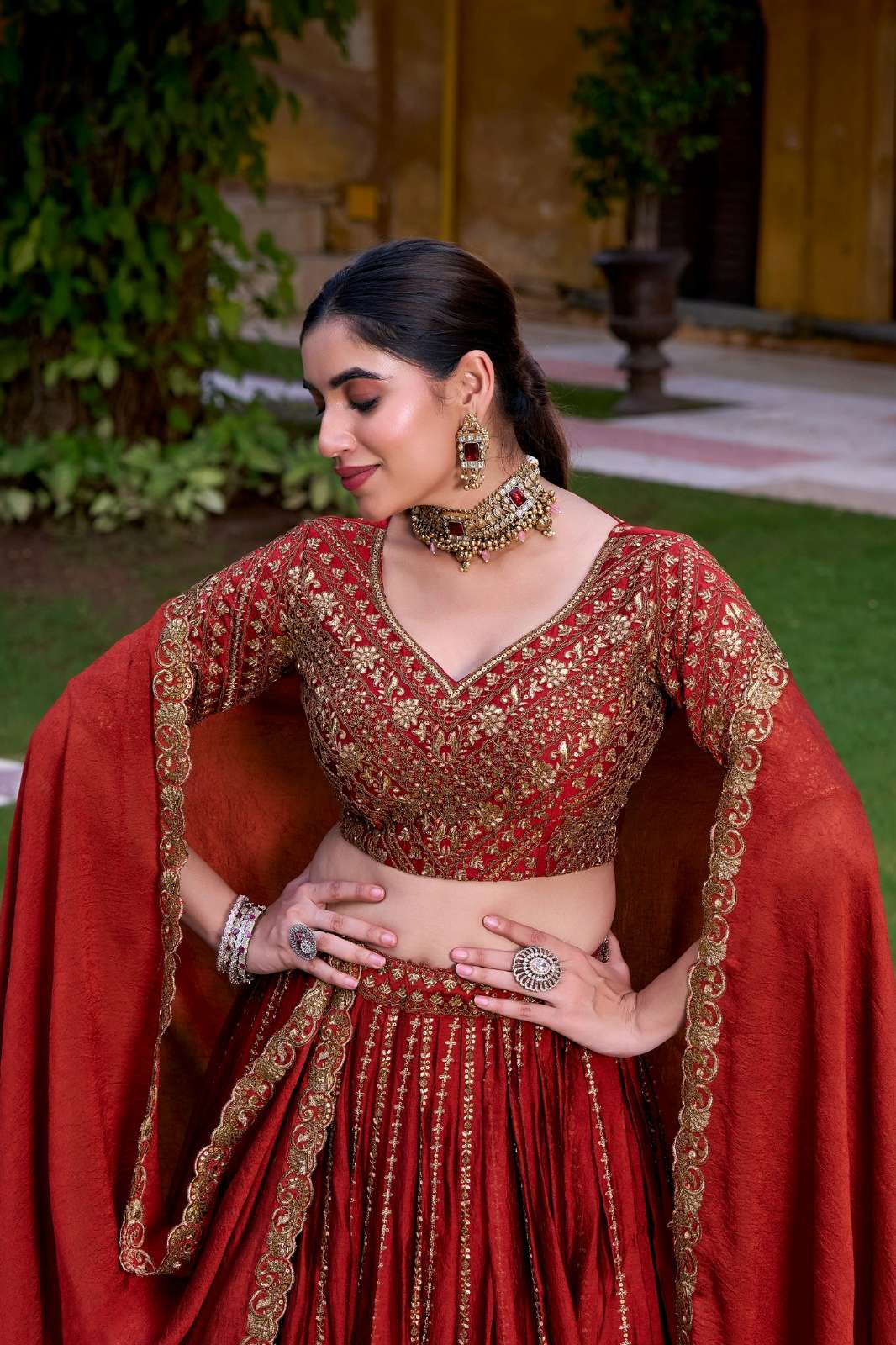SHRI BALAJI EMPORIUM 22596 RANGOLI CRUSH FABRIC LEHENGA WITH SEQUIN EMBROIDERY